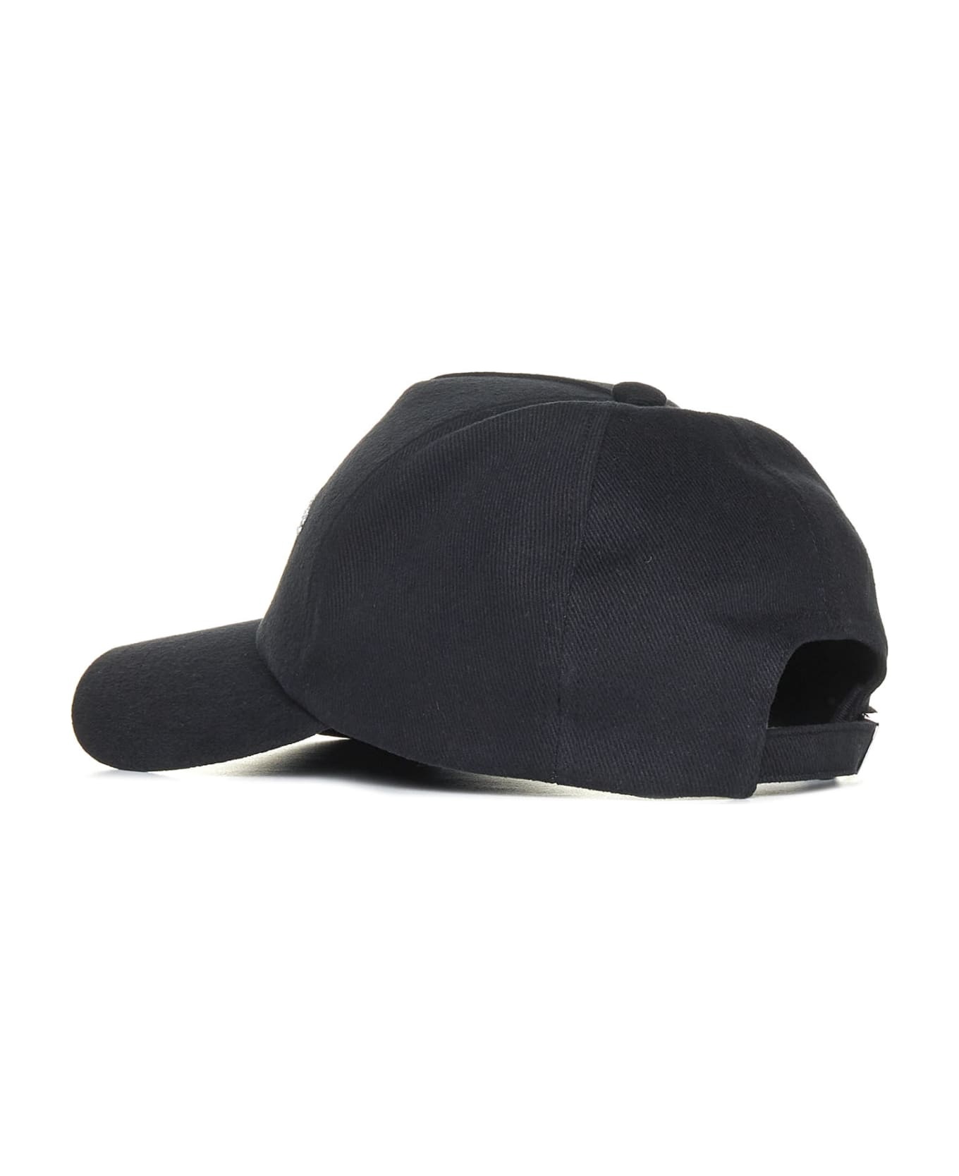 Black Cotton Hat - 3