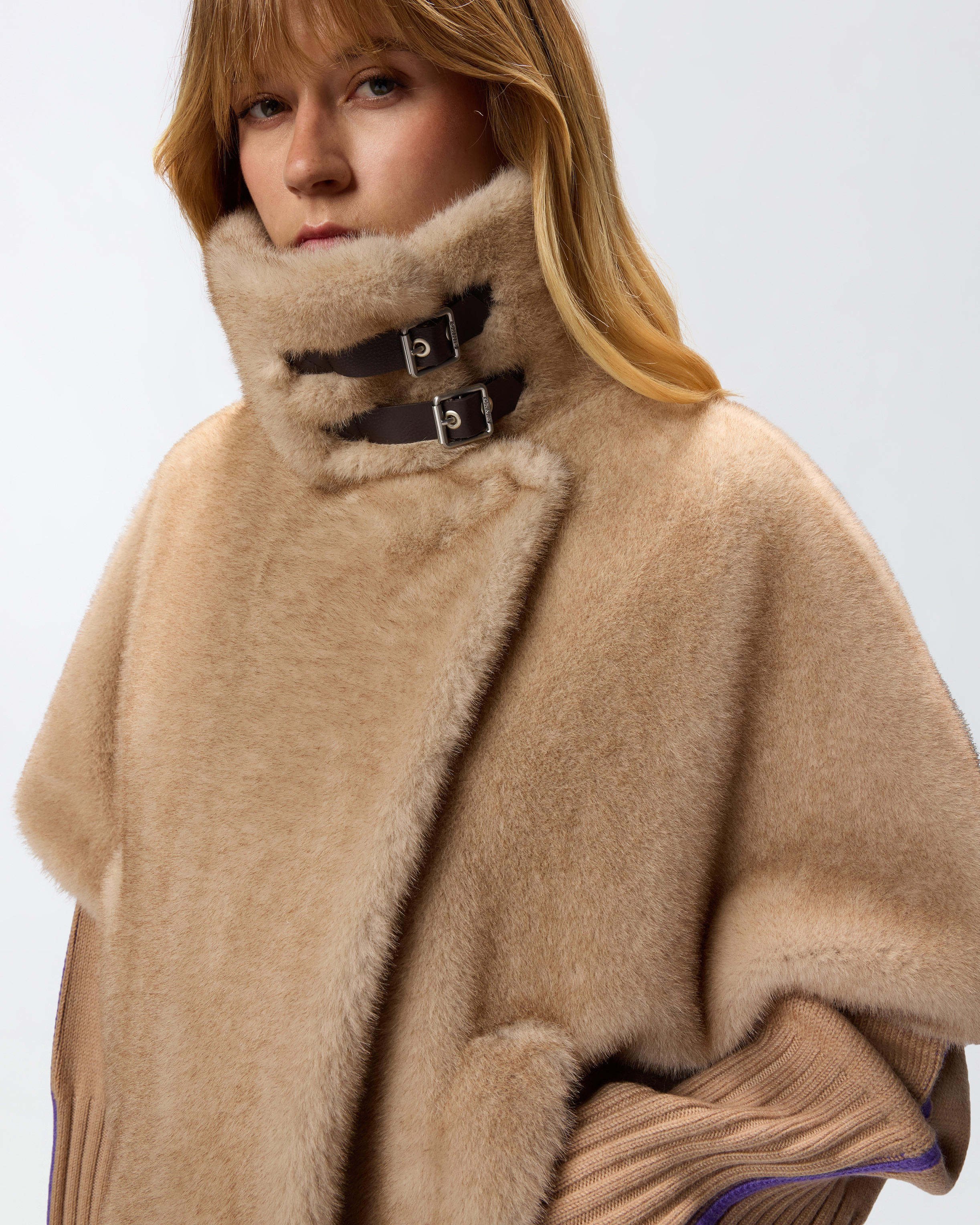 FAUX FUR CAPE - 5
