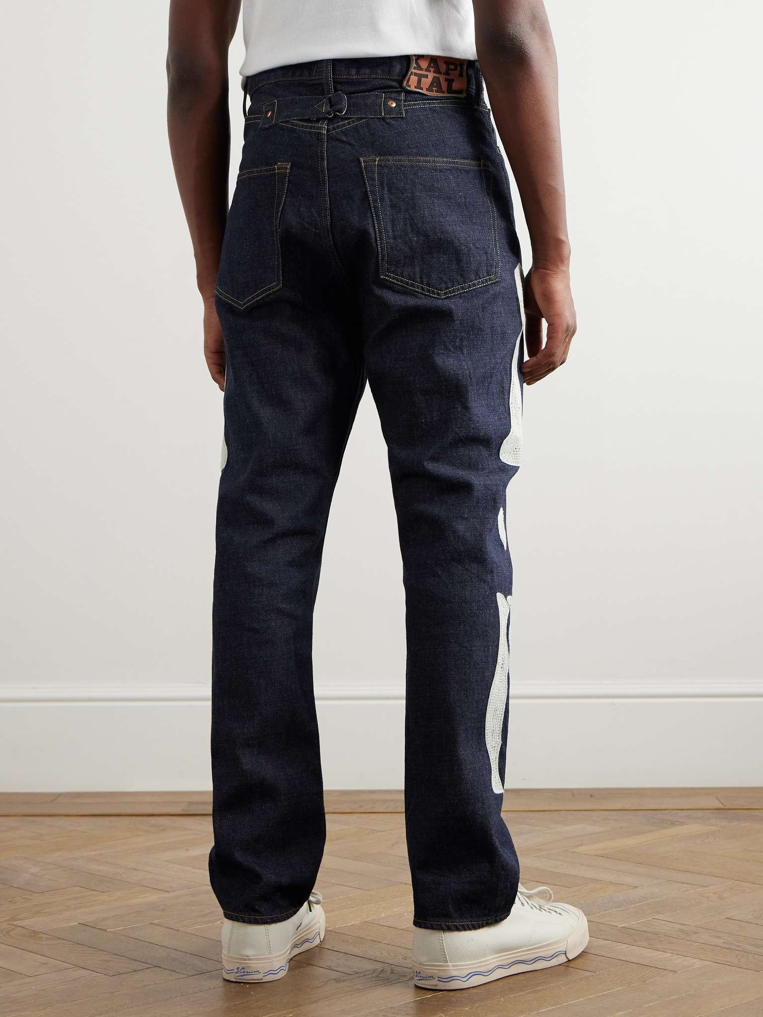 Kapital Mexican Tuxedo Okagilly Slim-Fit Crochet-Trimmed