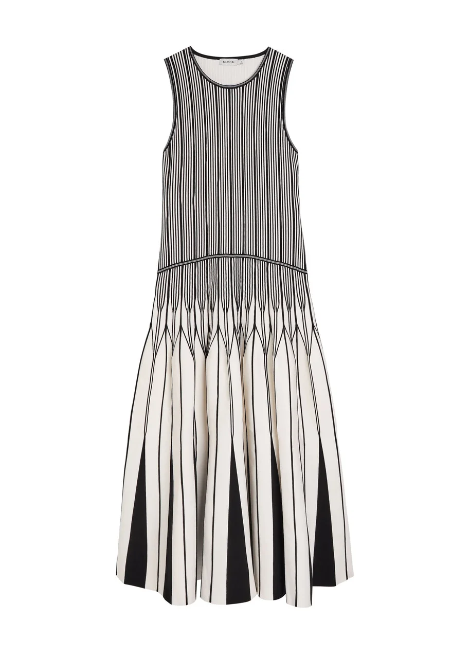 Simkhai Oaklen Patterned Knit Midi Dress - 1
