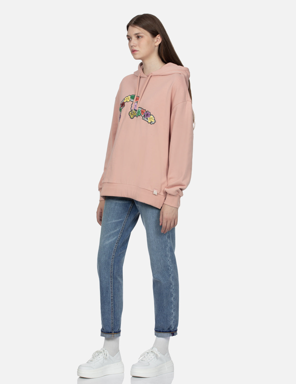 DARUMA FLORAL SEAGULL PRINT OVERSIZED SWEATSHIRT - 3