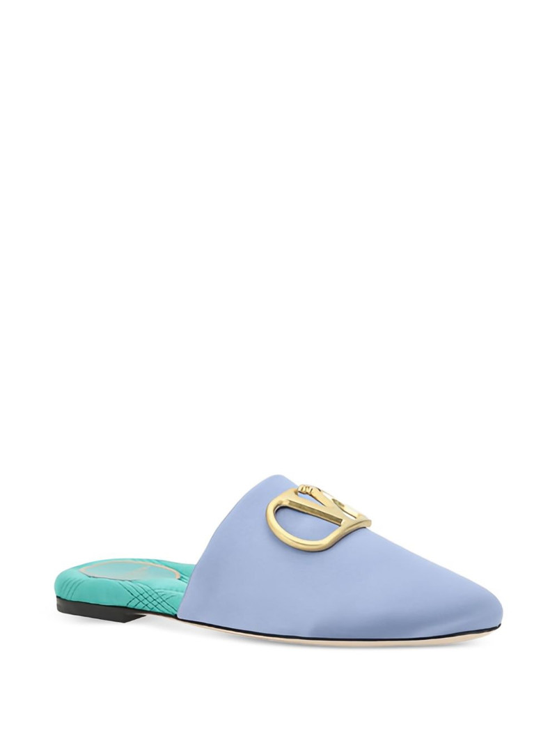 Valentino logo-plaque mules outlook