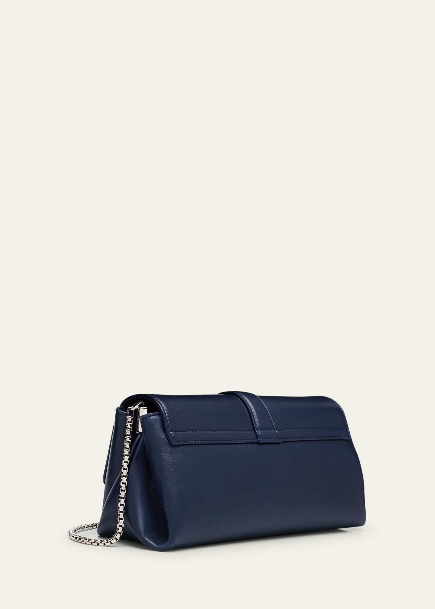 Small Flap Leather Crossbody Bag - 3