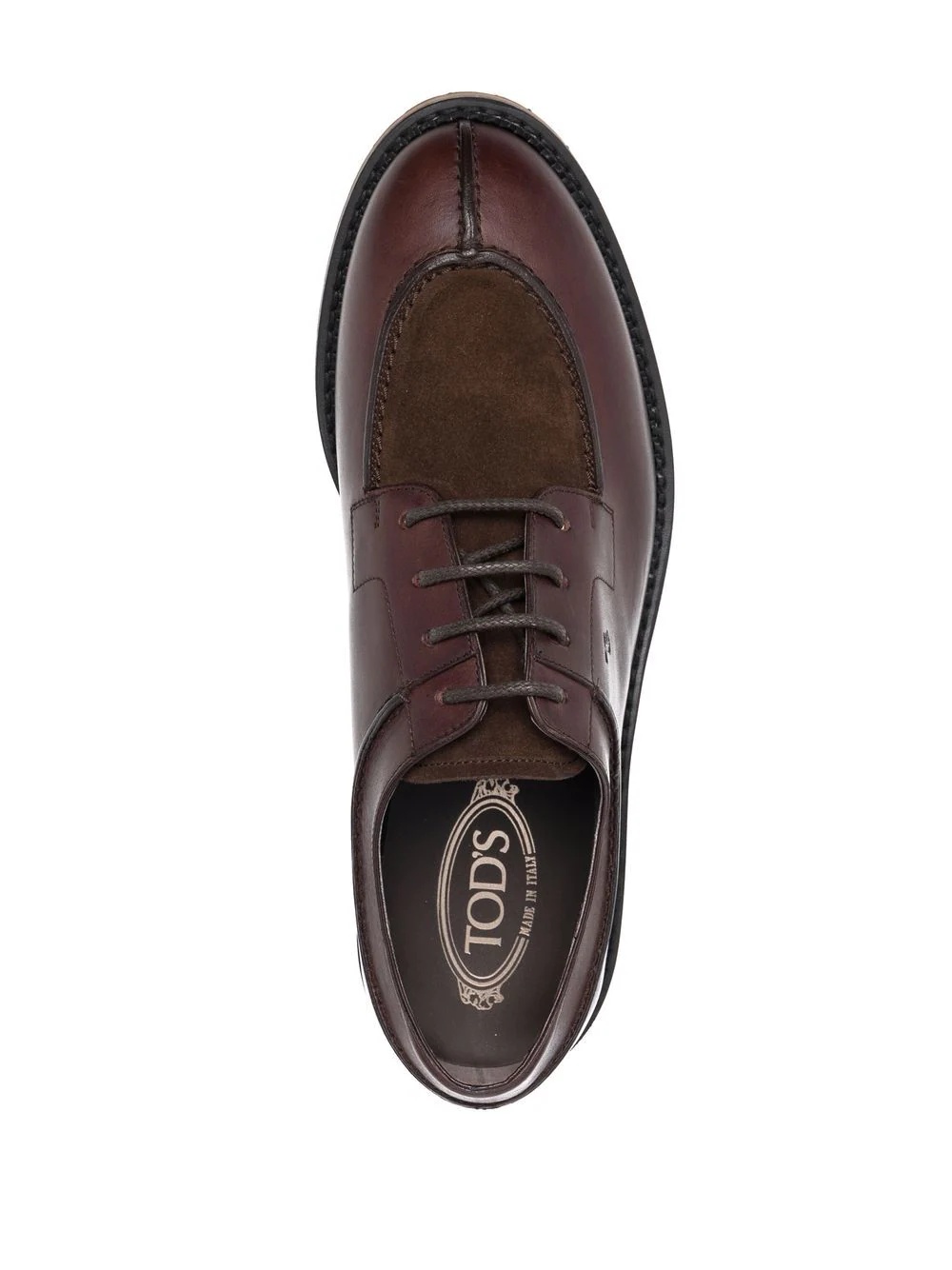 leather lace-up oxford shoes - 4