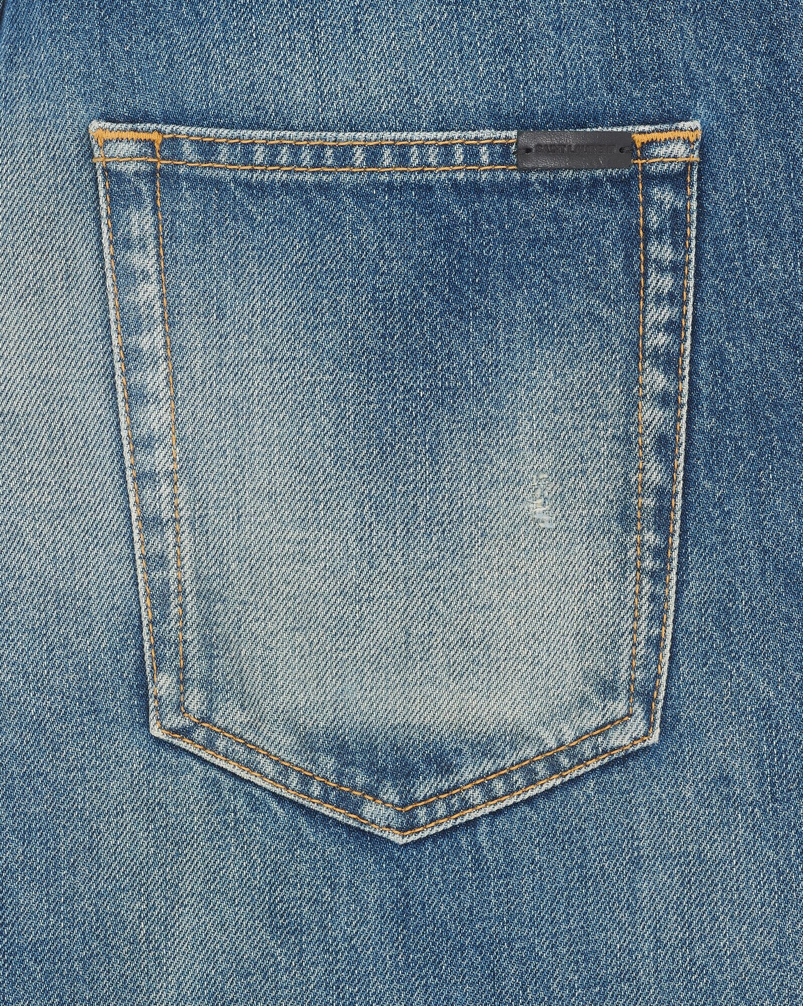 slim-fit jeans in deauville beach blue denim - 4