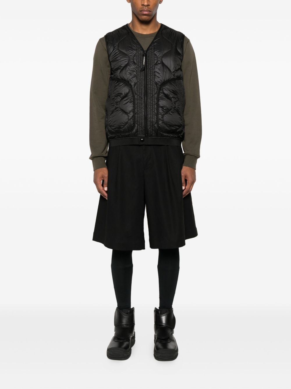 D.D. Shell quilted panelled gilet - 2