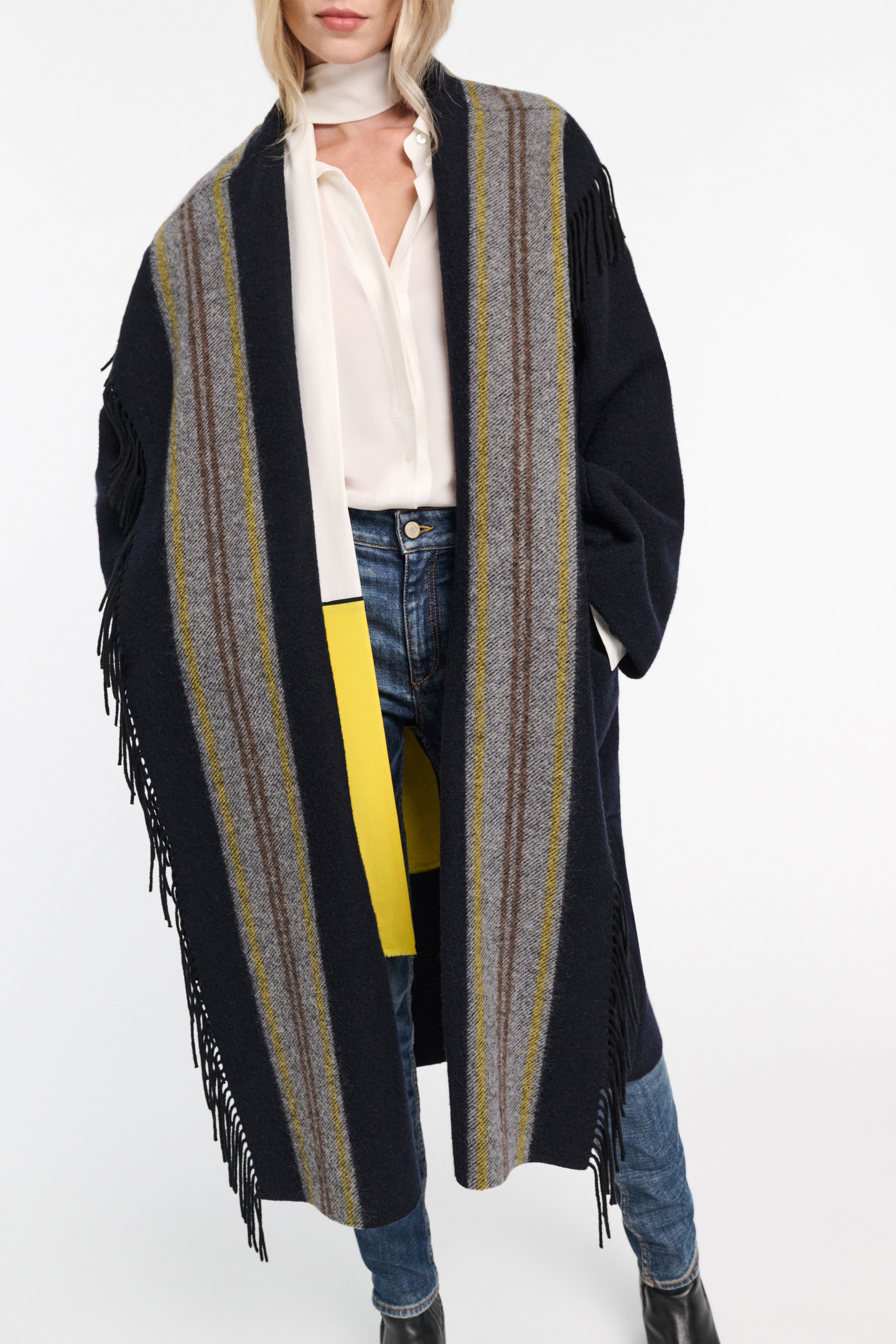 STRIPED COMFORT coat - 4