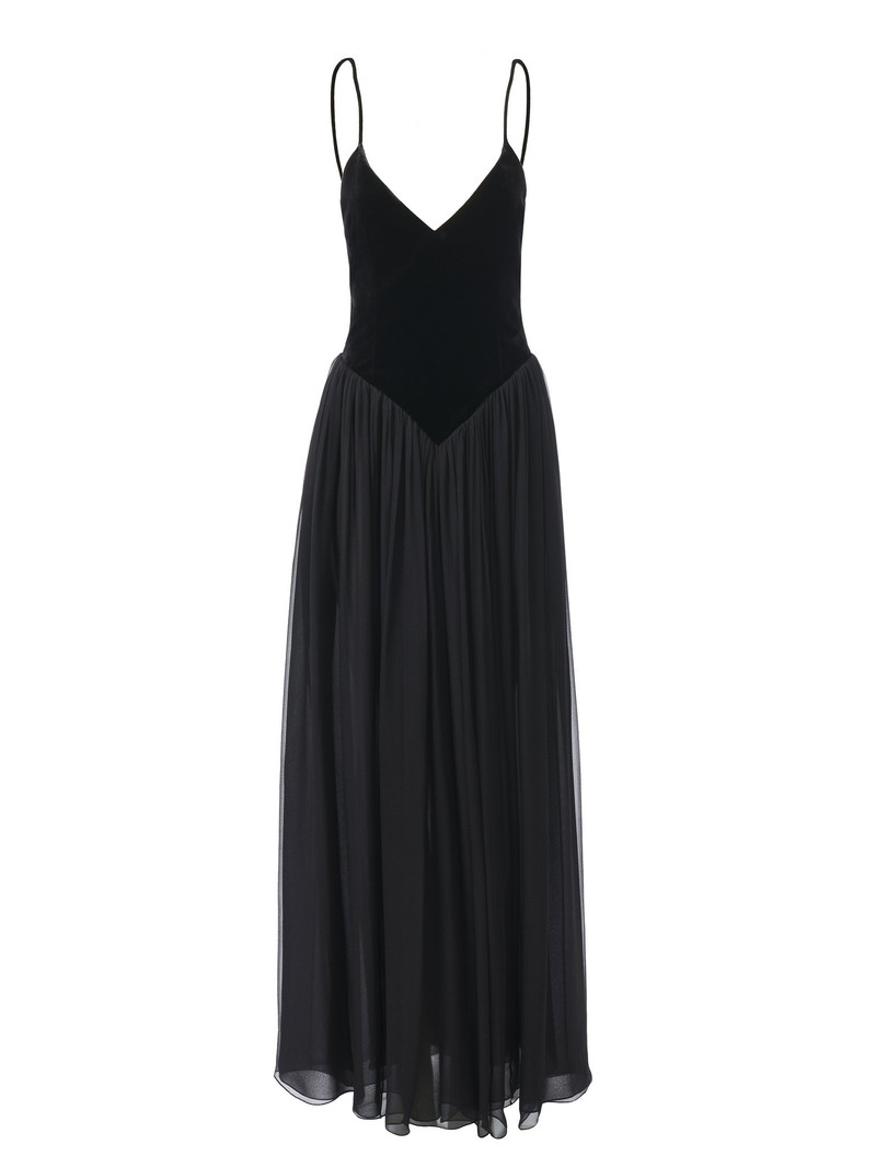 BI-MATERIAL EVENING DRESS 1