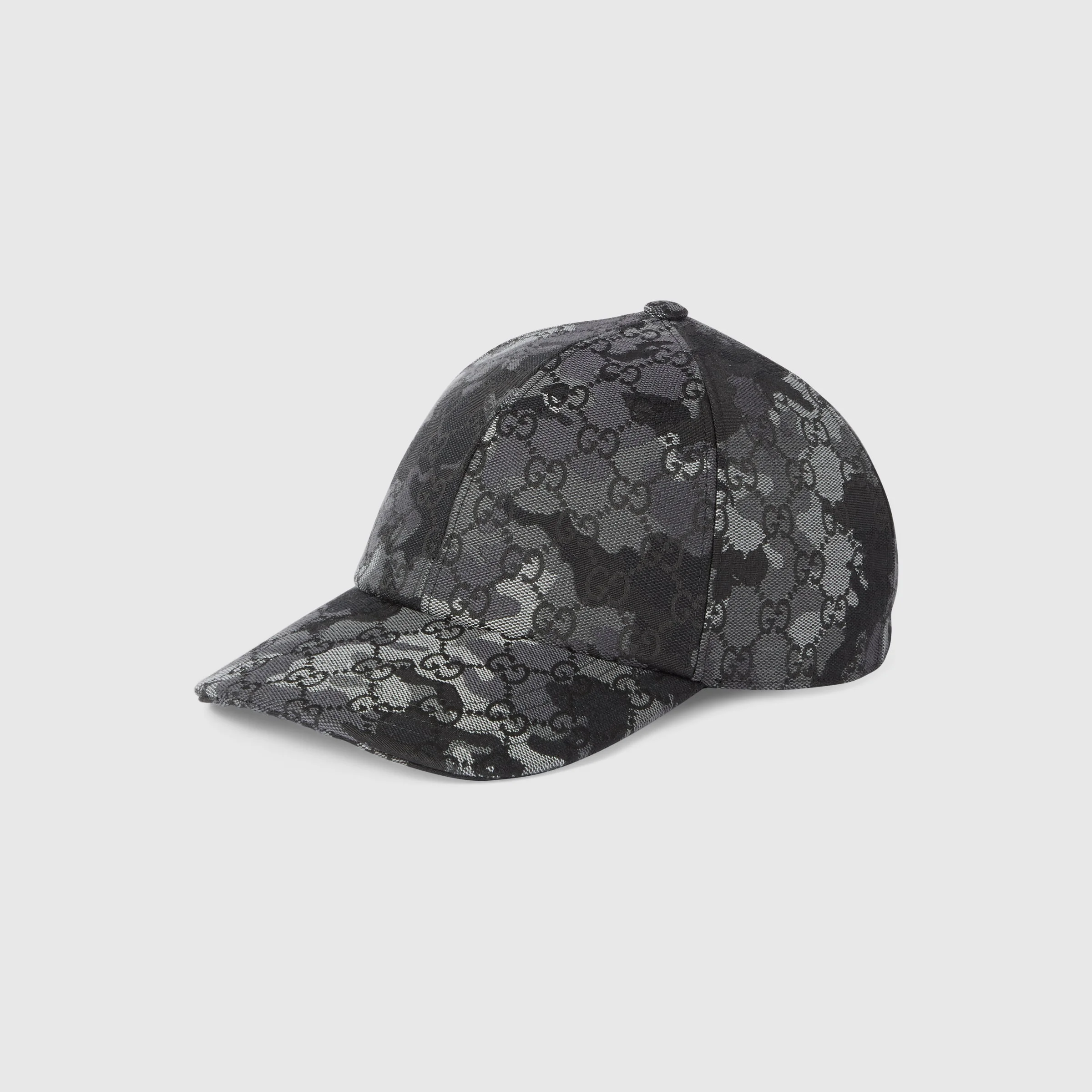 GG marbled canvas baseball hat - 1