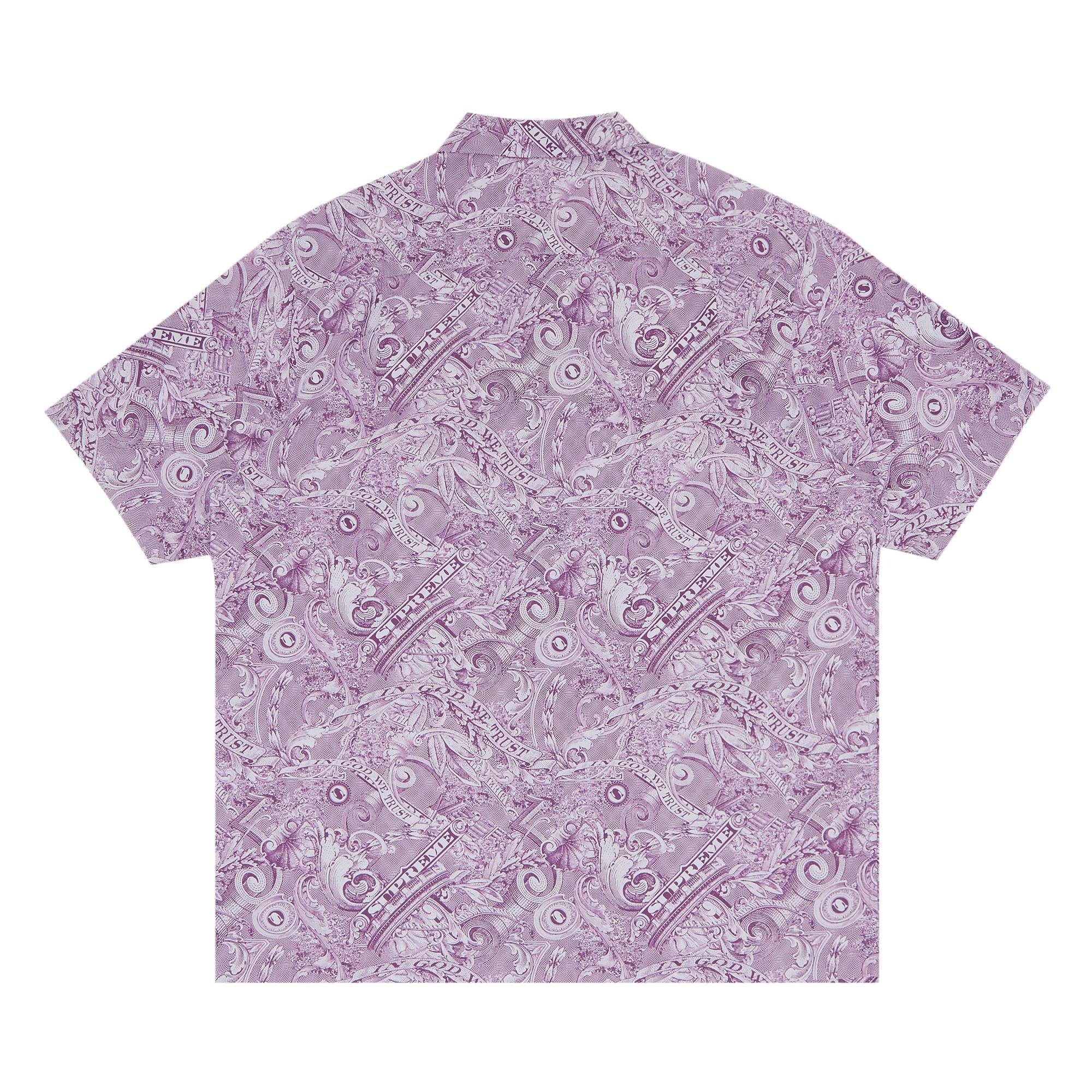 Supreme Dollar Short-Sleeve Shirt 'Purple' - 2