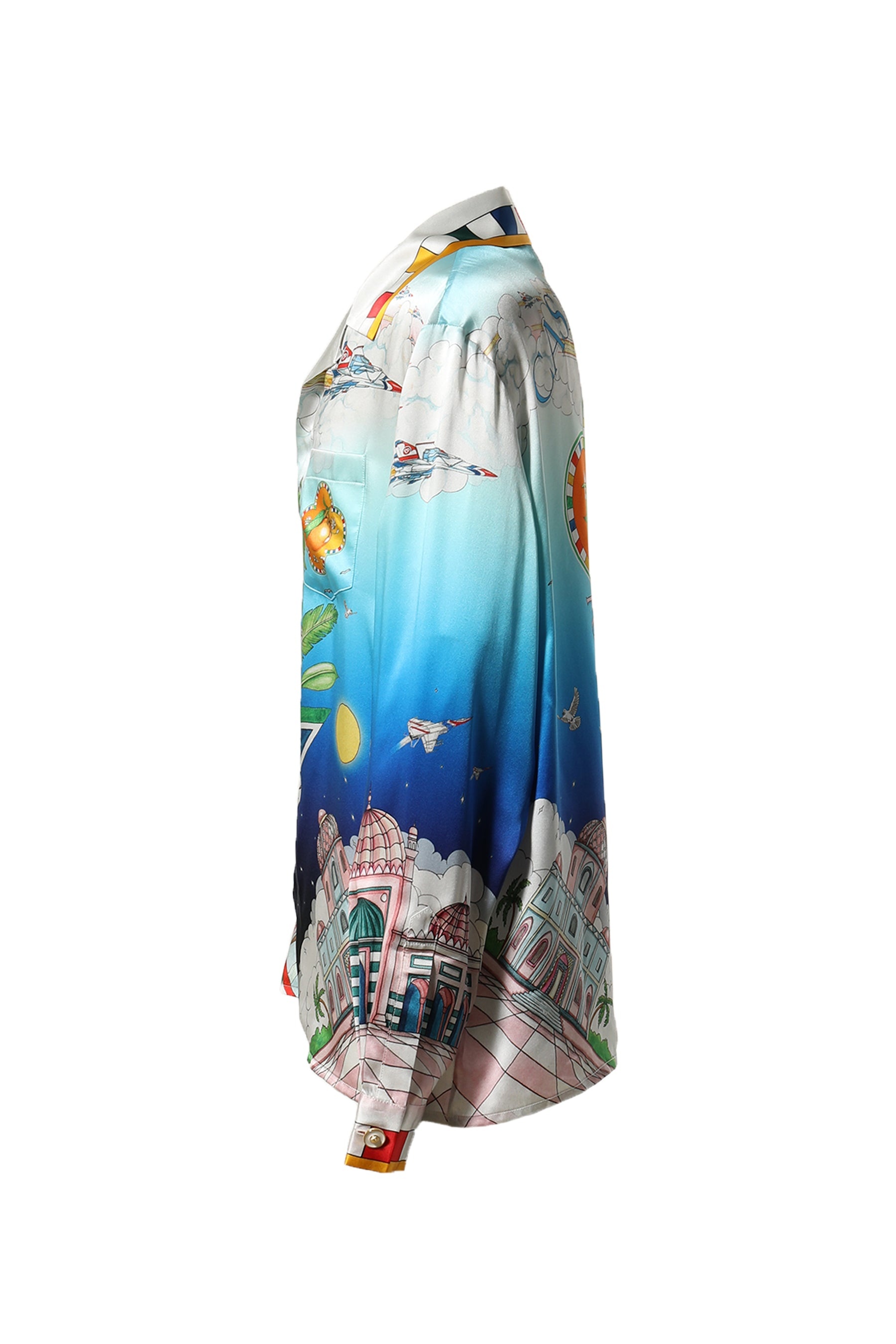 CUBAN COLLAR LONG SLEEVE SHIRT / LE DIMENSION - 3