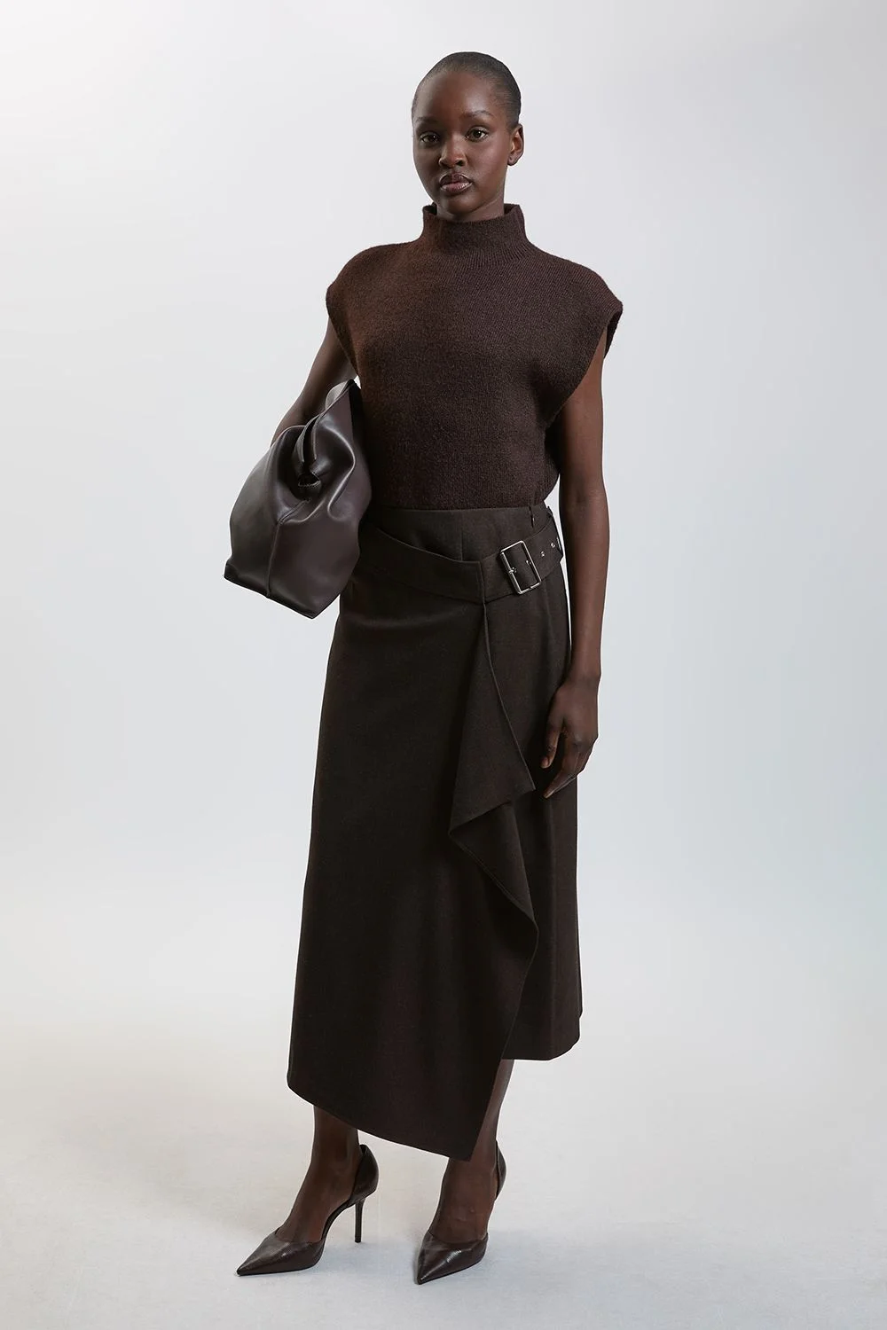 Tailored Asymmetrical Skirt - 1