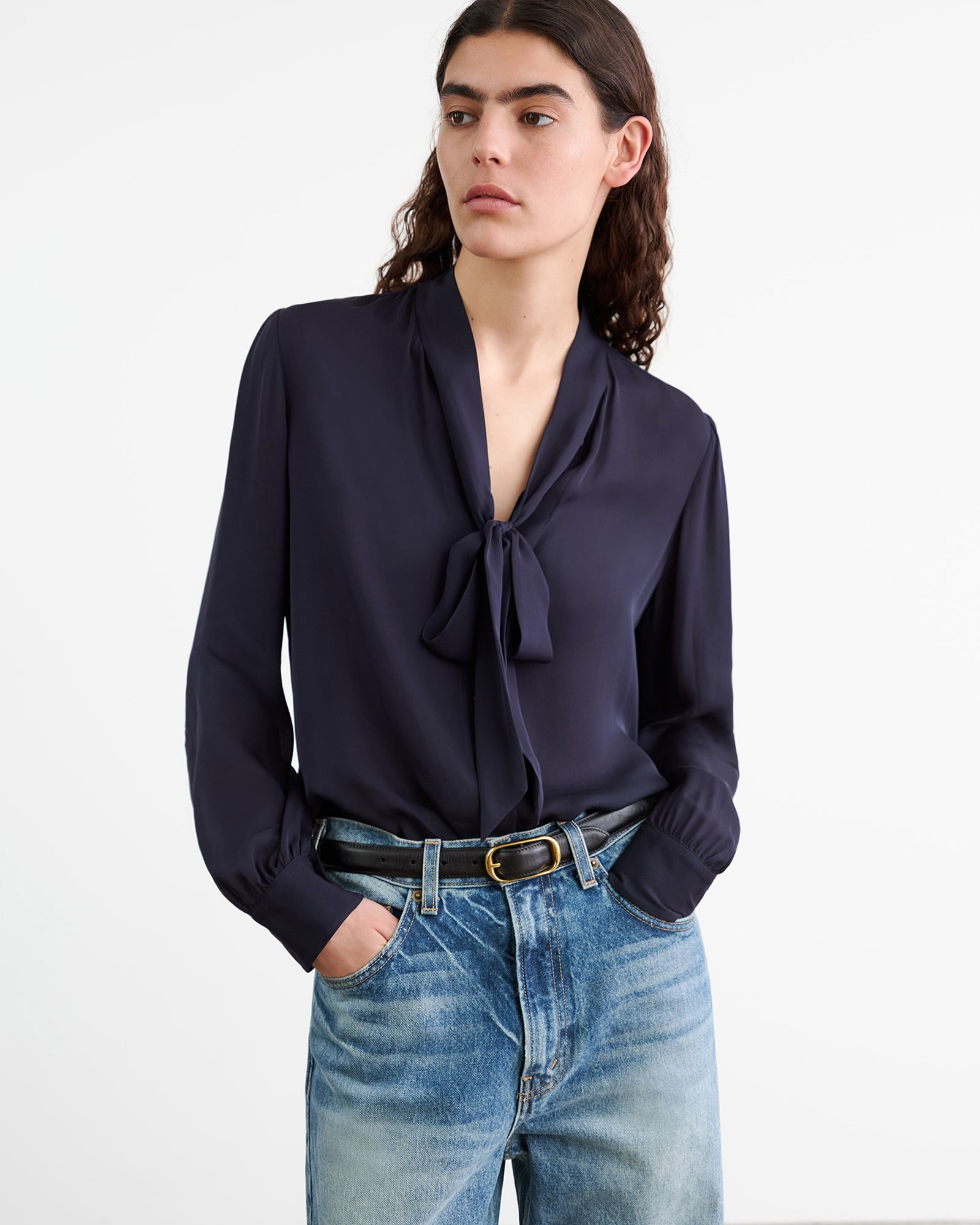 CARINA SILK BLOUSE - 2