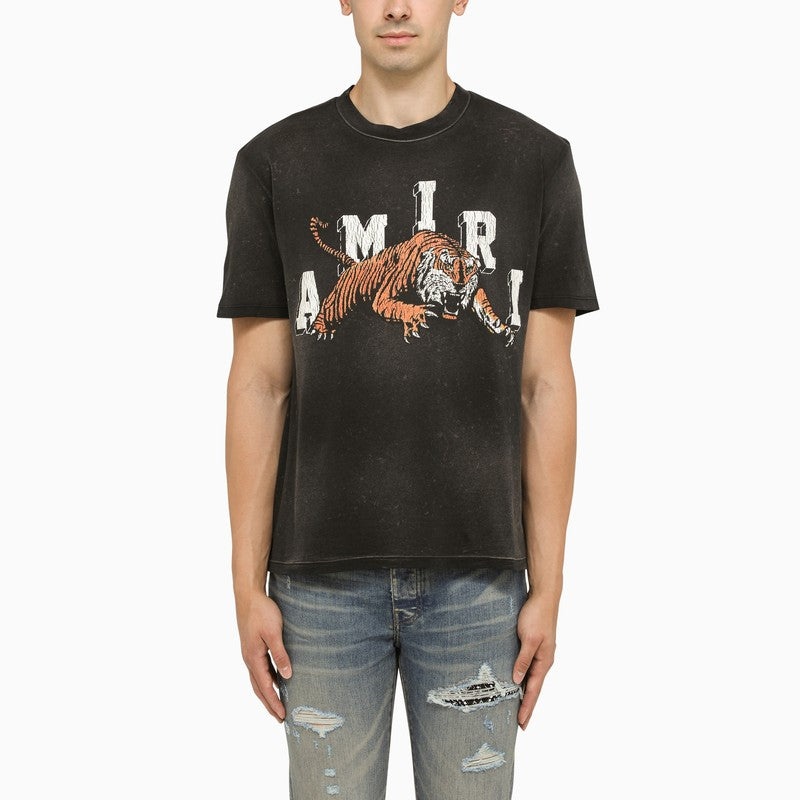 (SALE)(あみり)ヴィンテージ タイガー ブラック T シャツ AMIRI VINTAGE TIGER TEE | REVERSIBLE