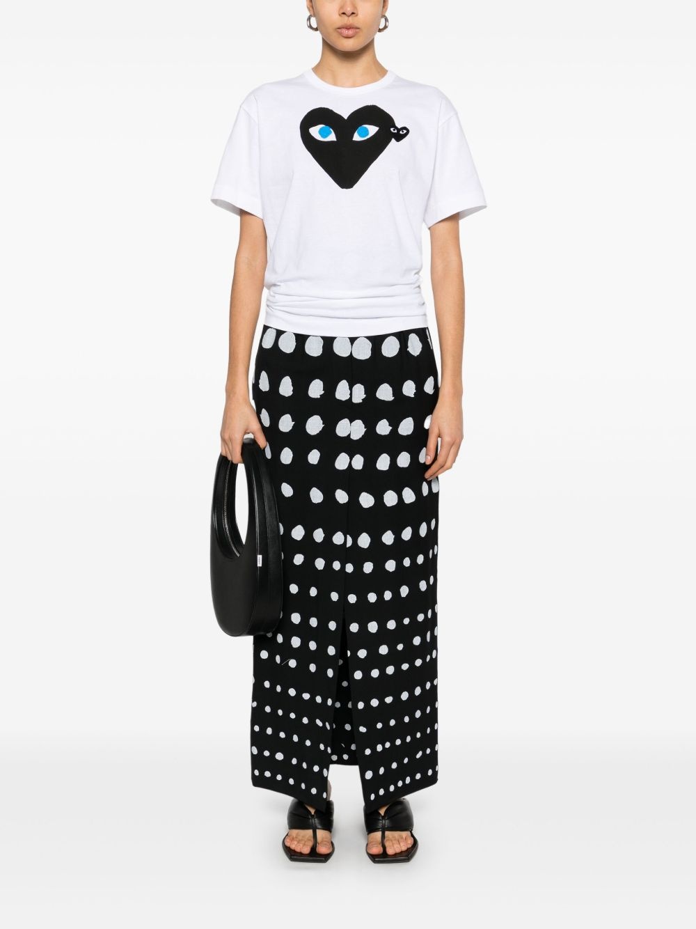 Heart-emblem T-shirt - 2