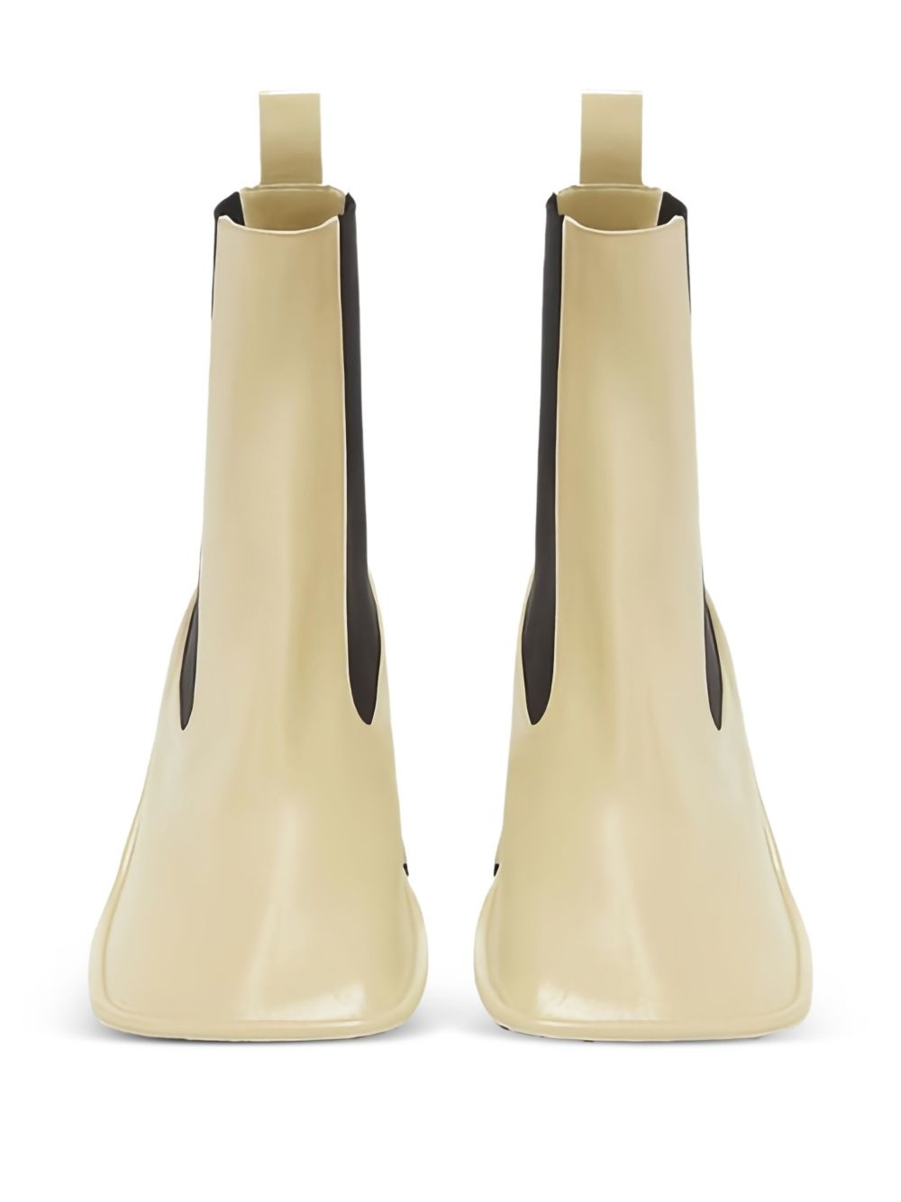 square-toe block-heel boots - 3