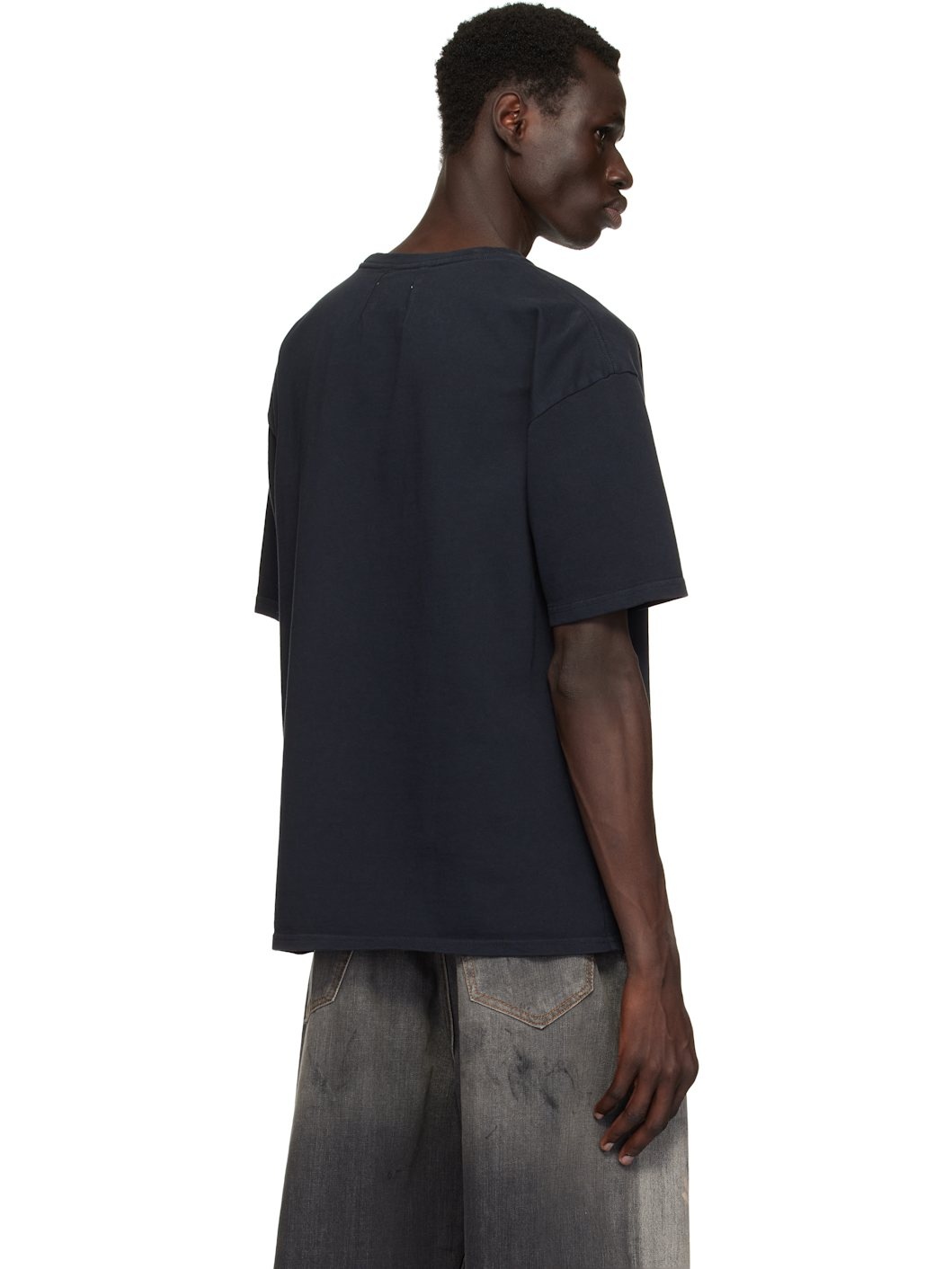 Black '' Script Crest T-shirt - 3