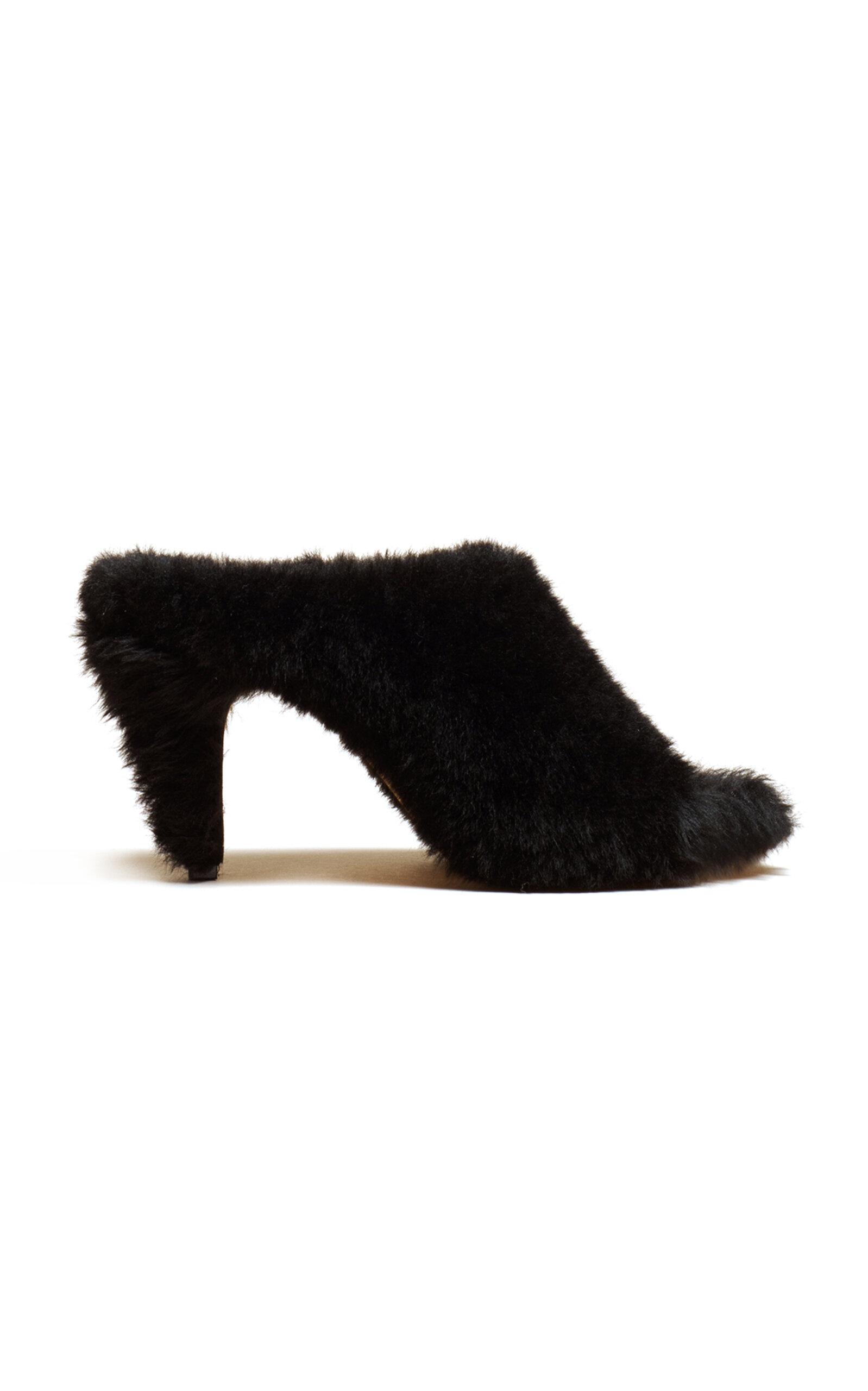 Marion Shearling Sandals black - 1