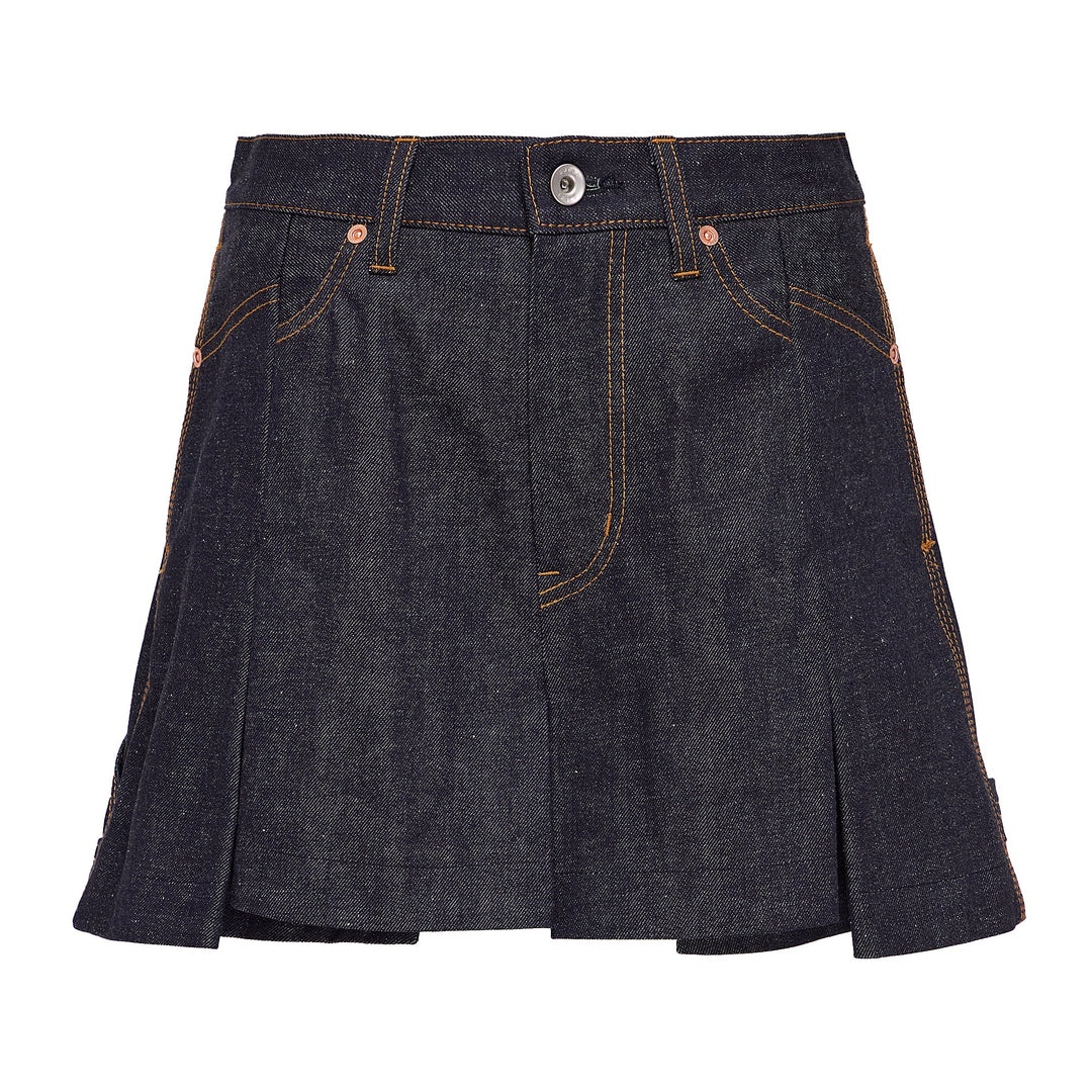 sacai Denim Mix Shorts | club21 | REVERSIBLE