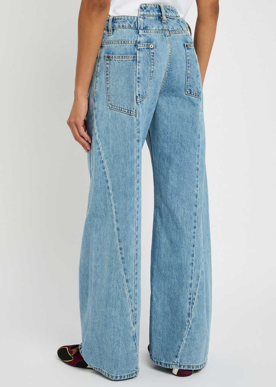 Maison Margiela Asymmetric Wide-leg Jeans - 3