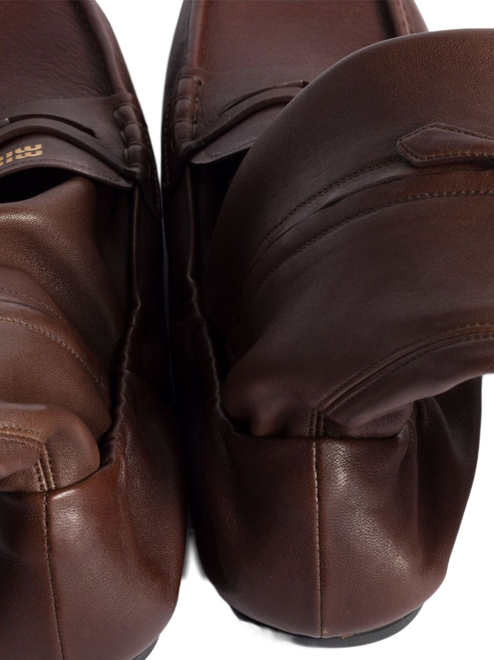 leather loafer boots - 3