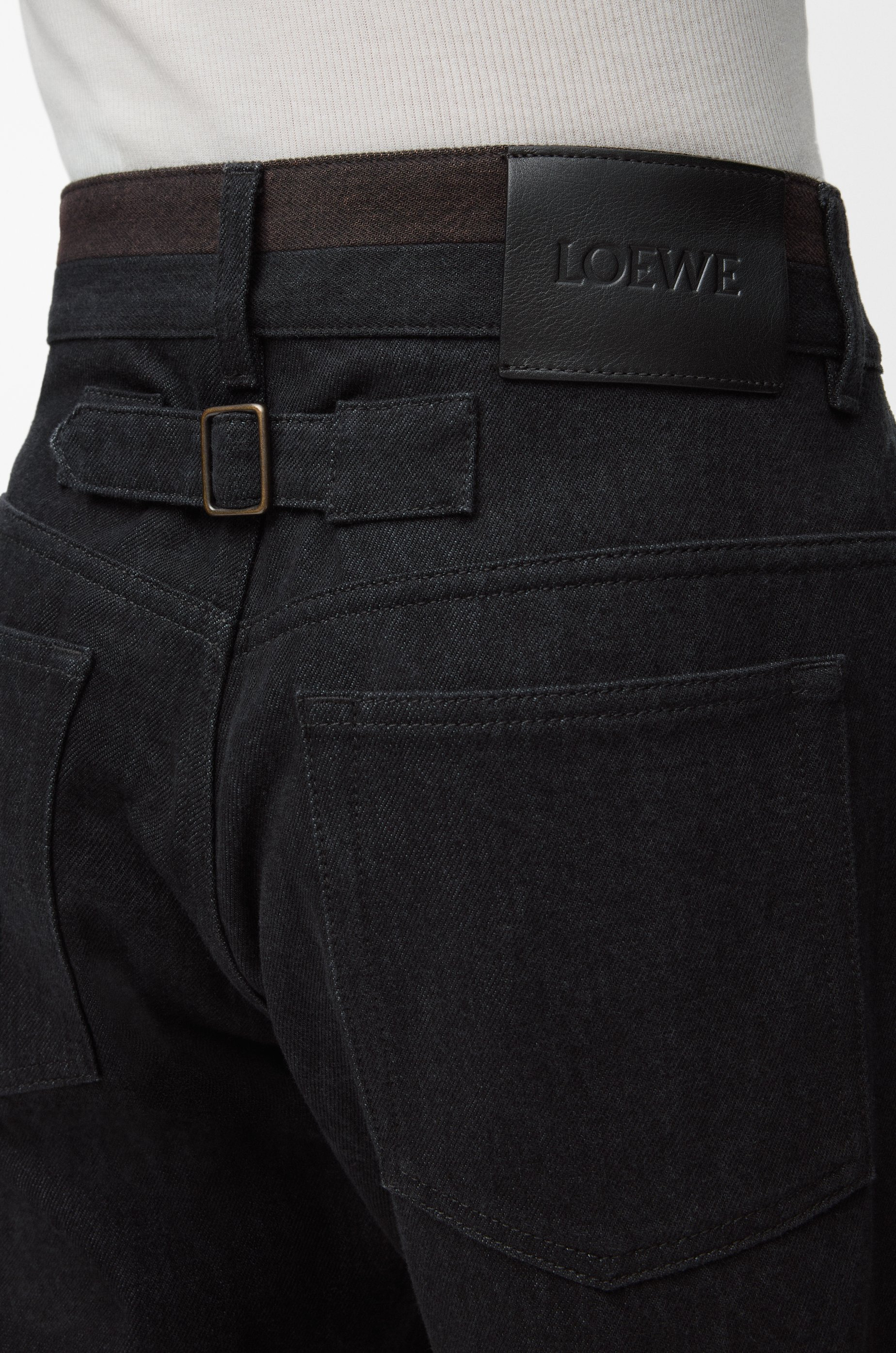 Turn-up jeans in denim - 5