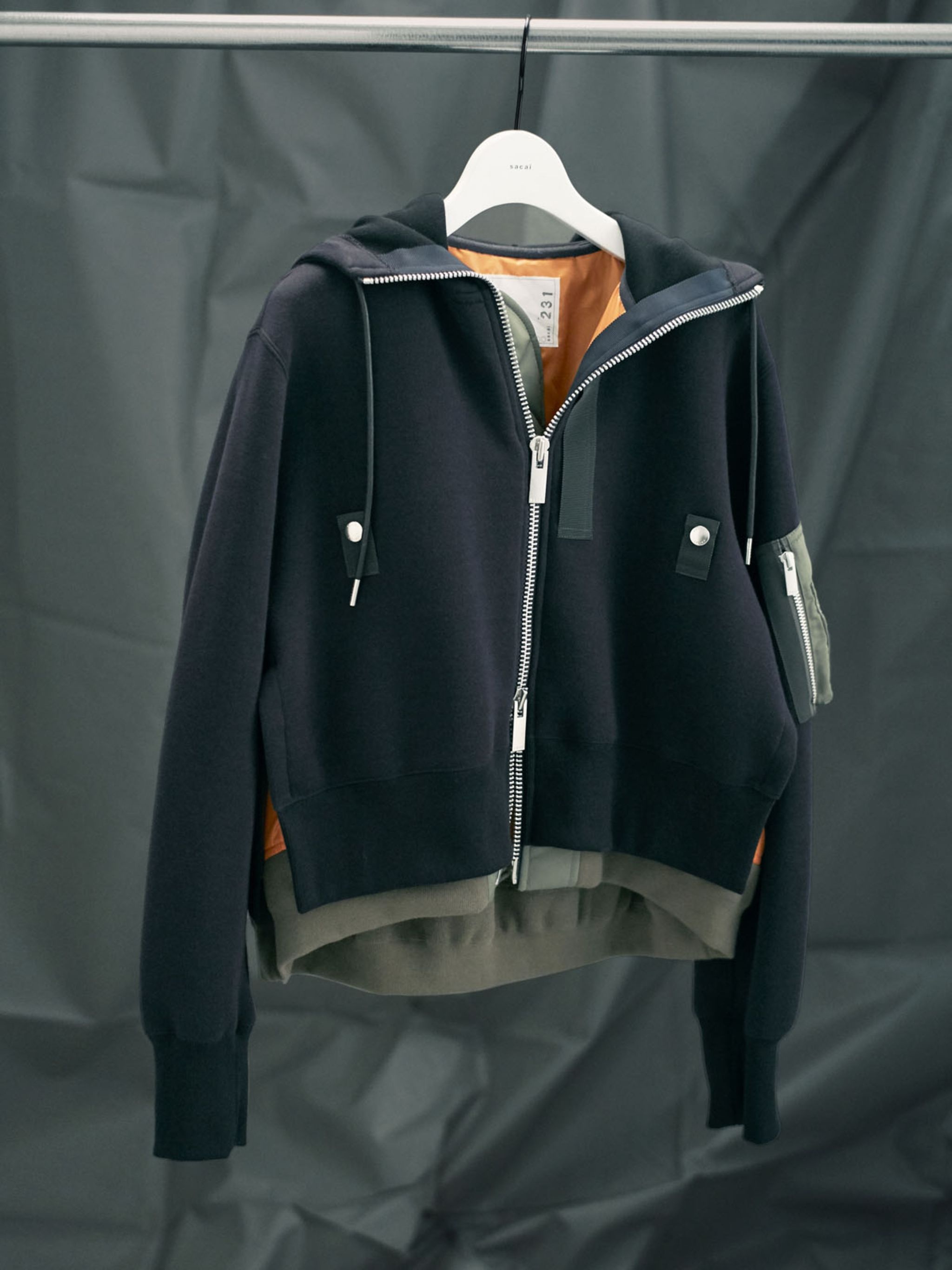 Sponge Sweat x Nylon Twill Hoodie - 3
