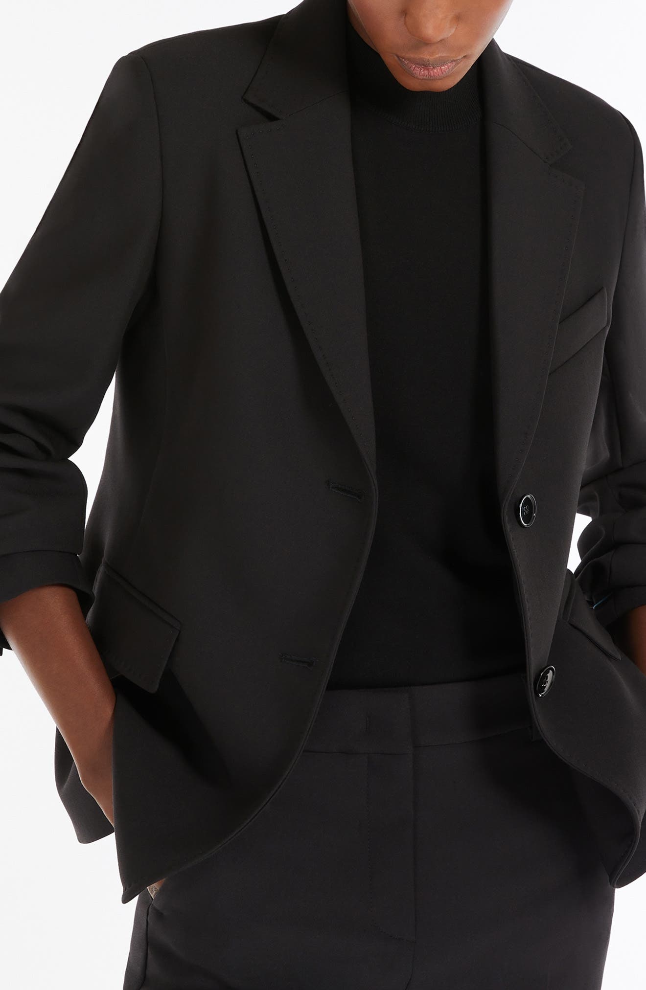 Weekend Max Mara Uva One-Button Jacket in Black at Nordstrom - 3