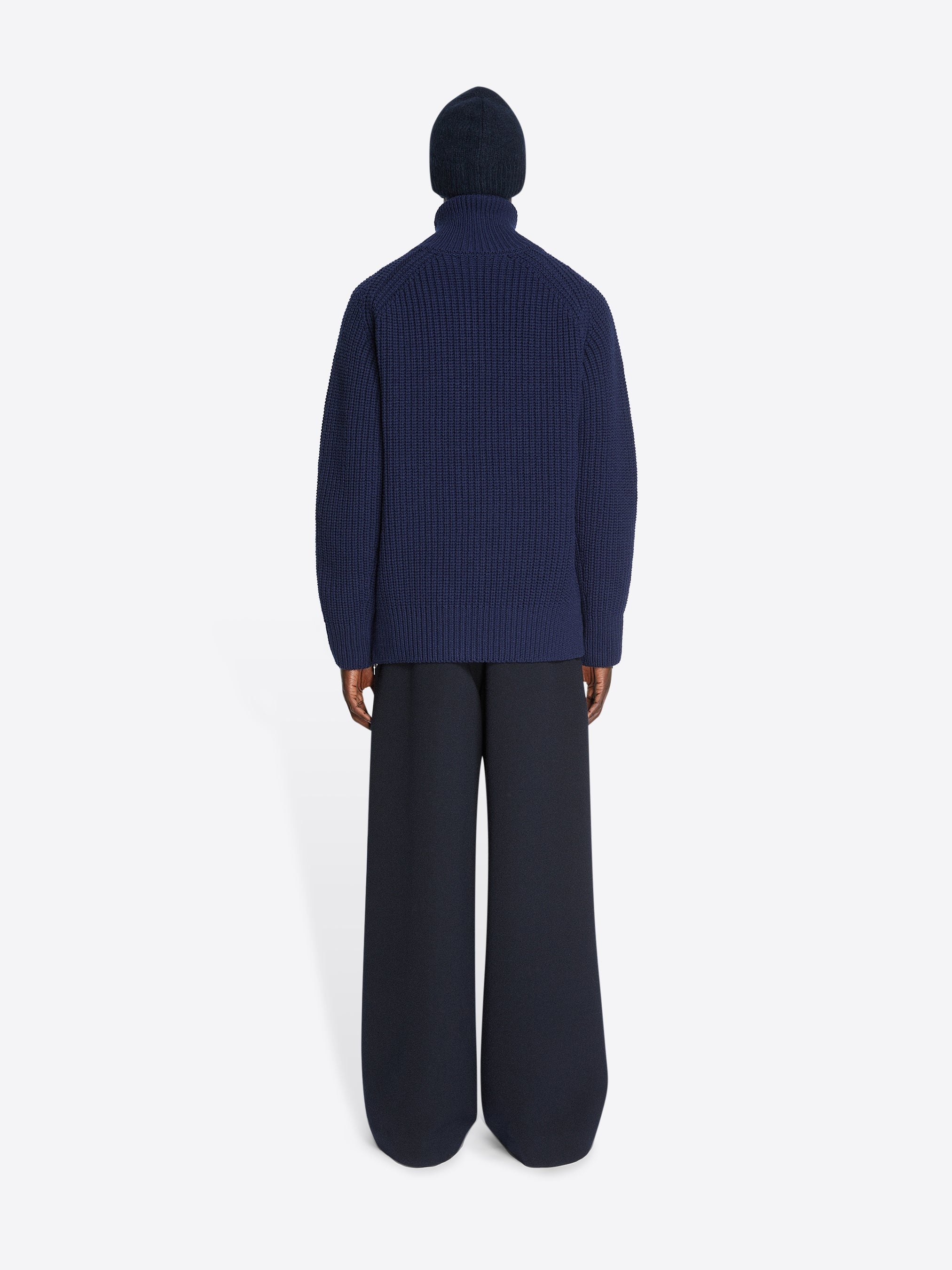 ZIPPED WOOL SWEATER - 4