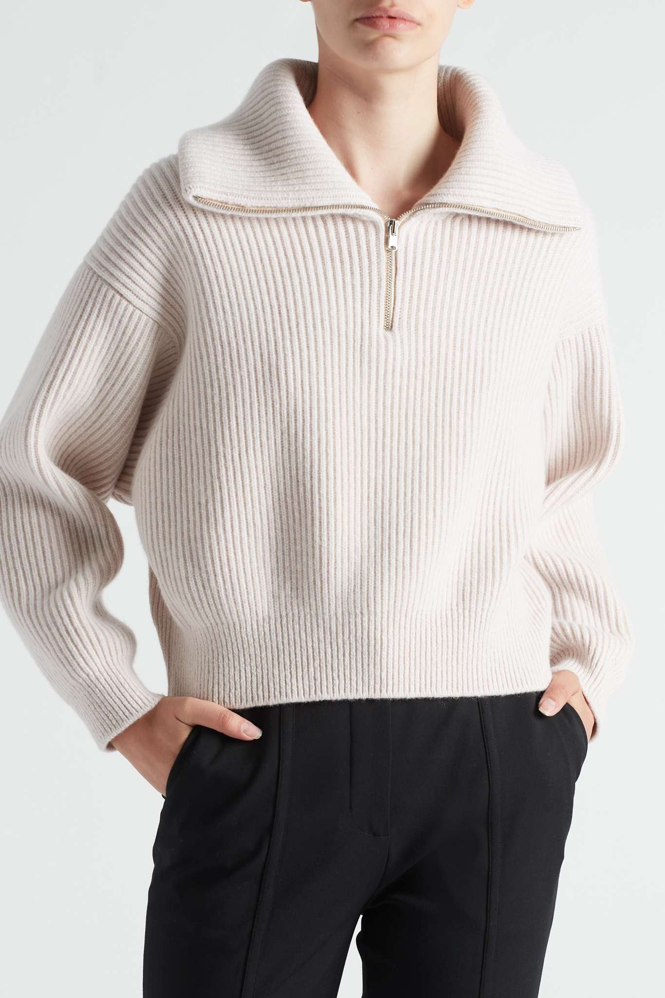 Ribbed wool and cashmere-blend sweater - 2