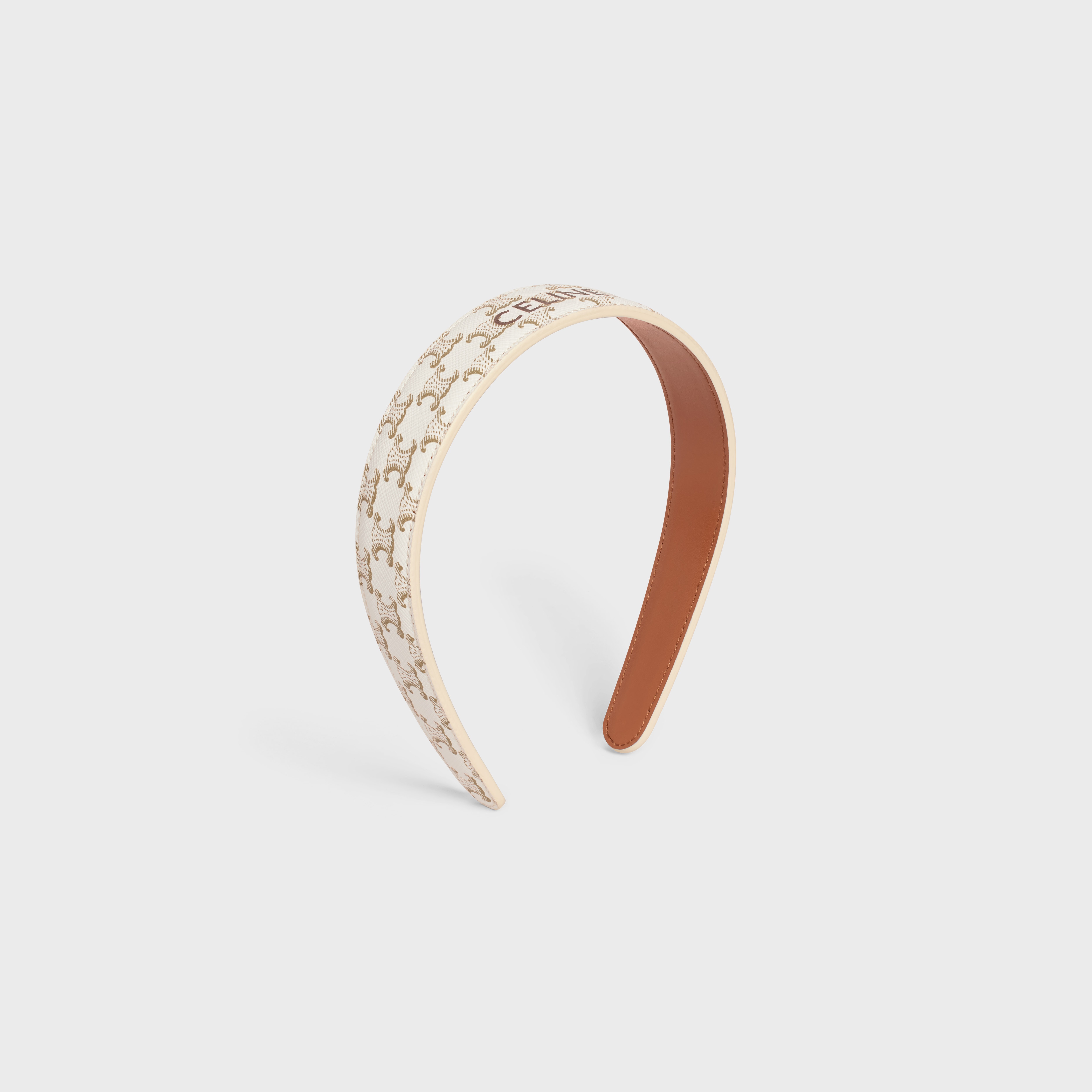 Celine - Triomphe Medium Hair Claw in Zamak and Steel with Gold Finish Colour - for Women