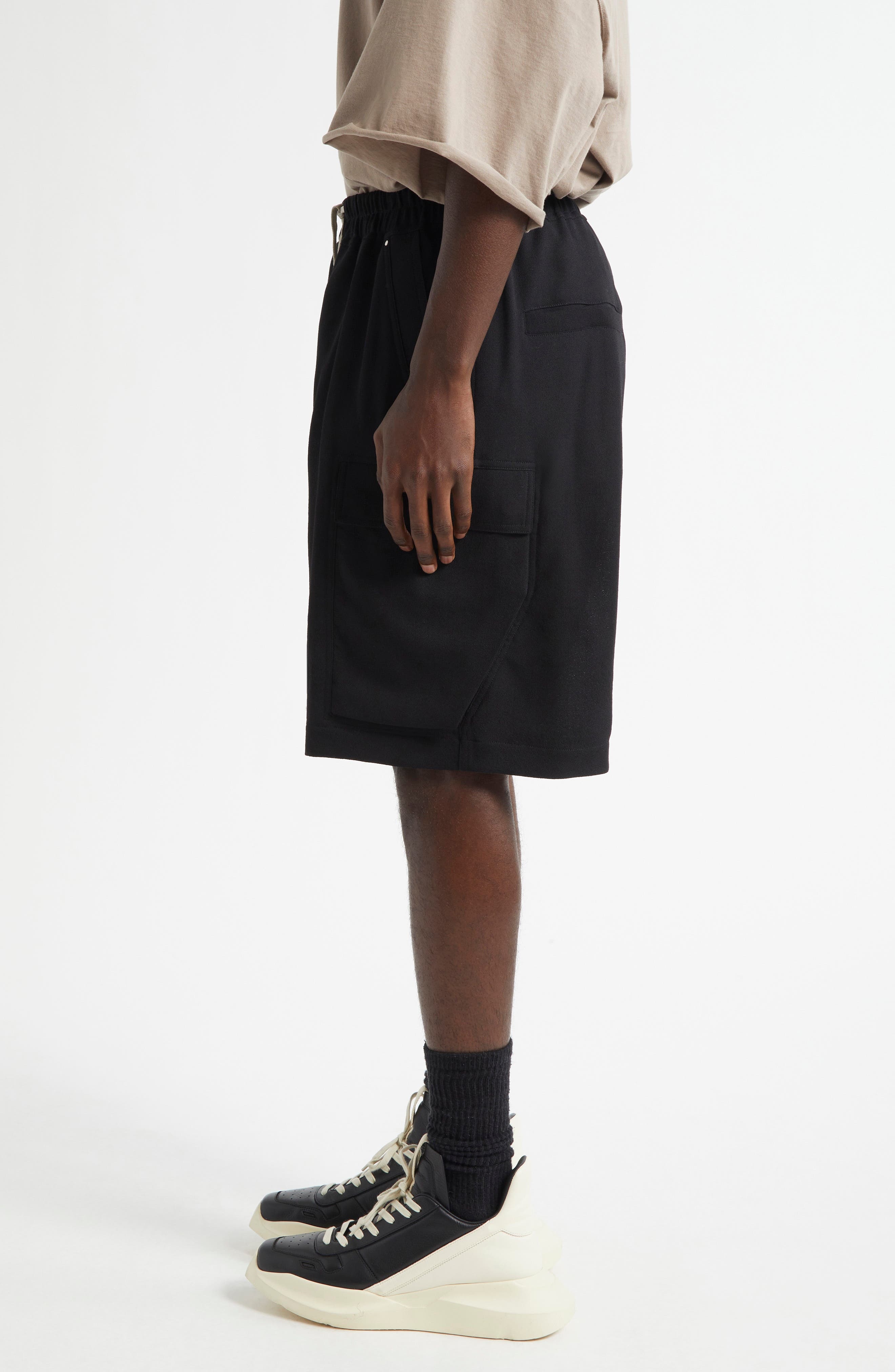 Rick Owens Cargobela Cargo Shorts in Black at Nordstrom - 3