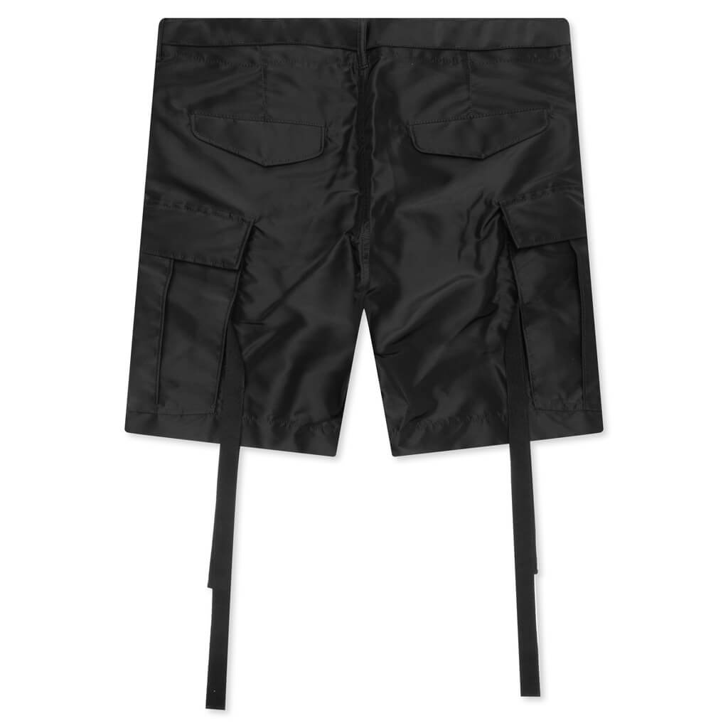 NYLON TWILL SHORTS - BLACK - 2