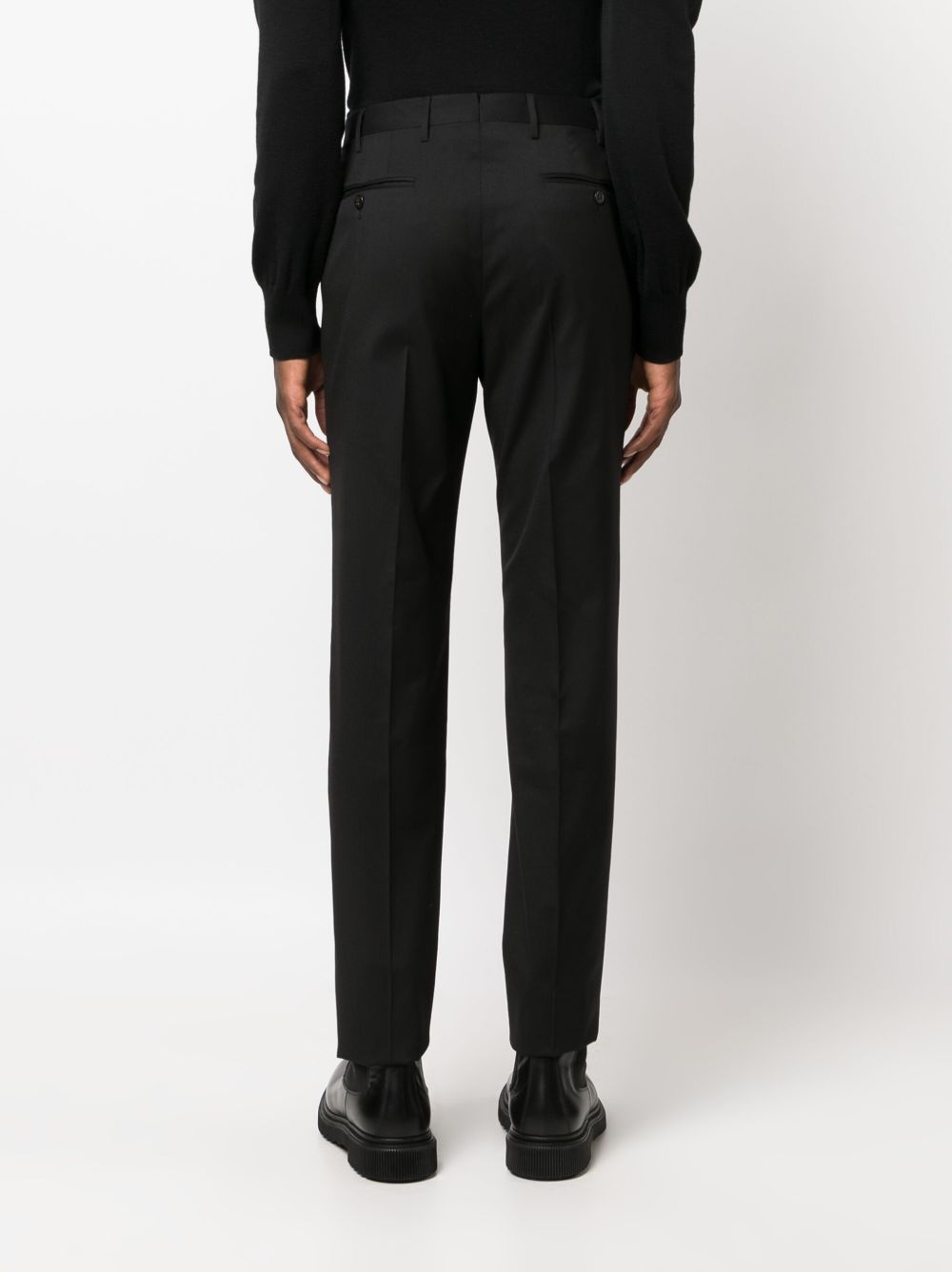 slim-cut virgin-wool trousers - 4