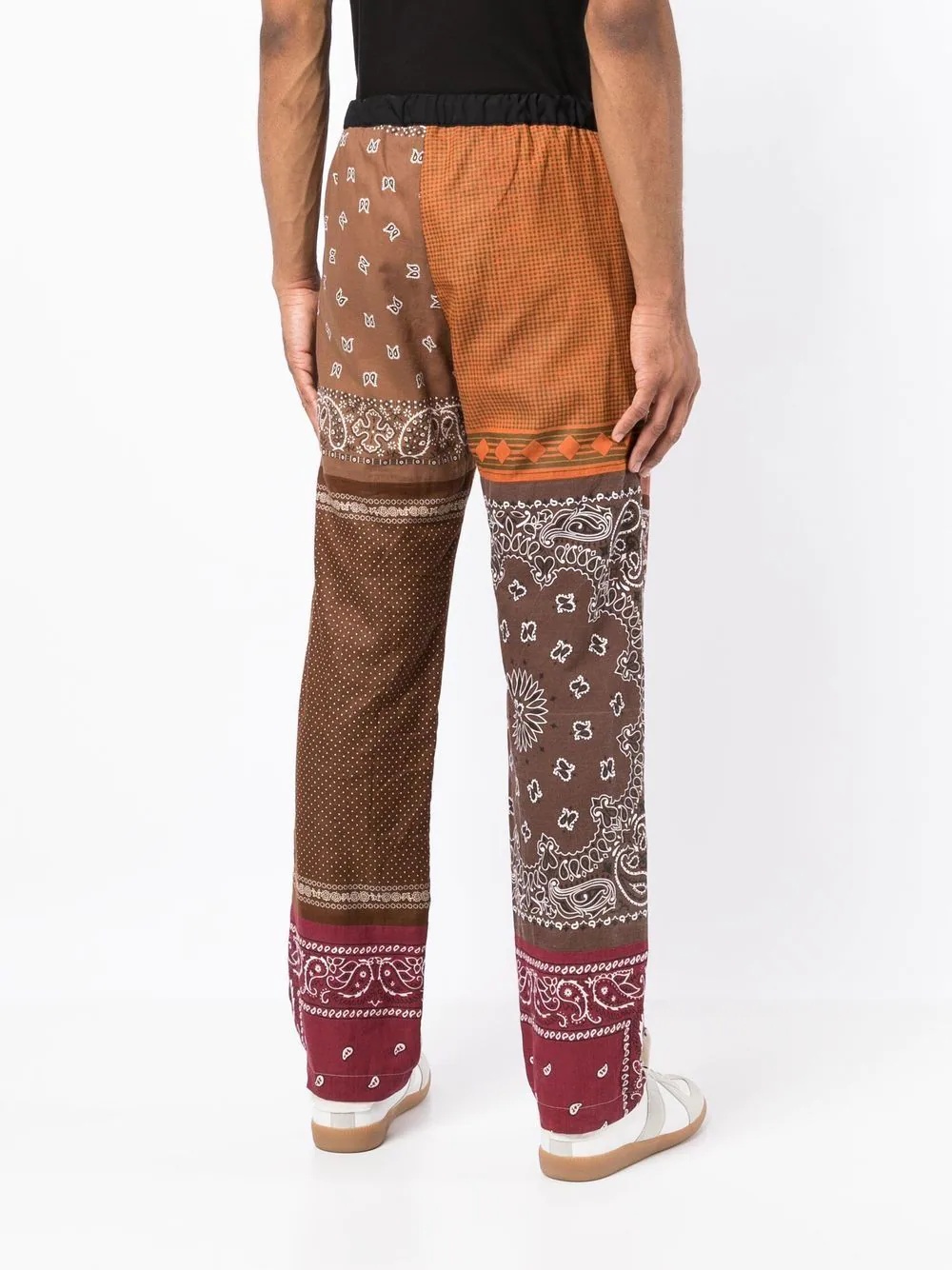 patchwork bandana-print trousers - 4