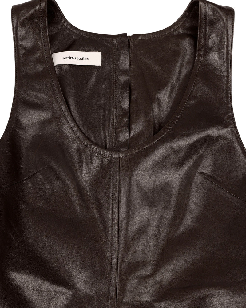 LEATHER TANK DARK BROWN 7