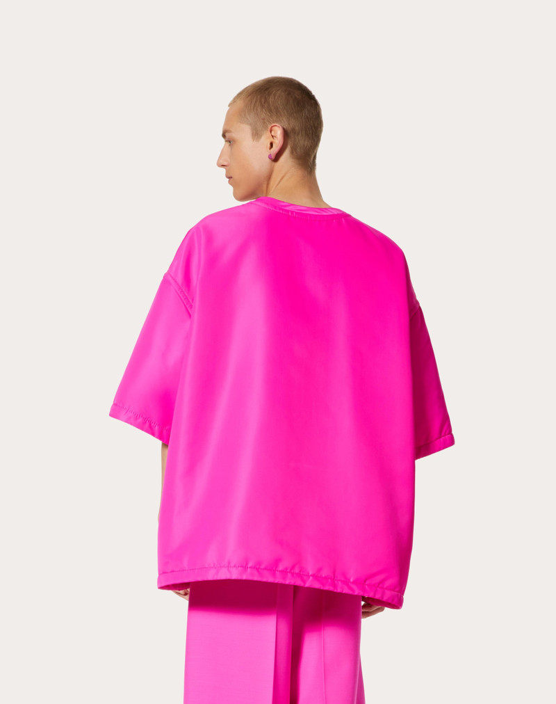 NYLON T-SHIRT WITH STUD DETAIL 4