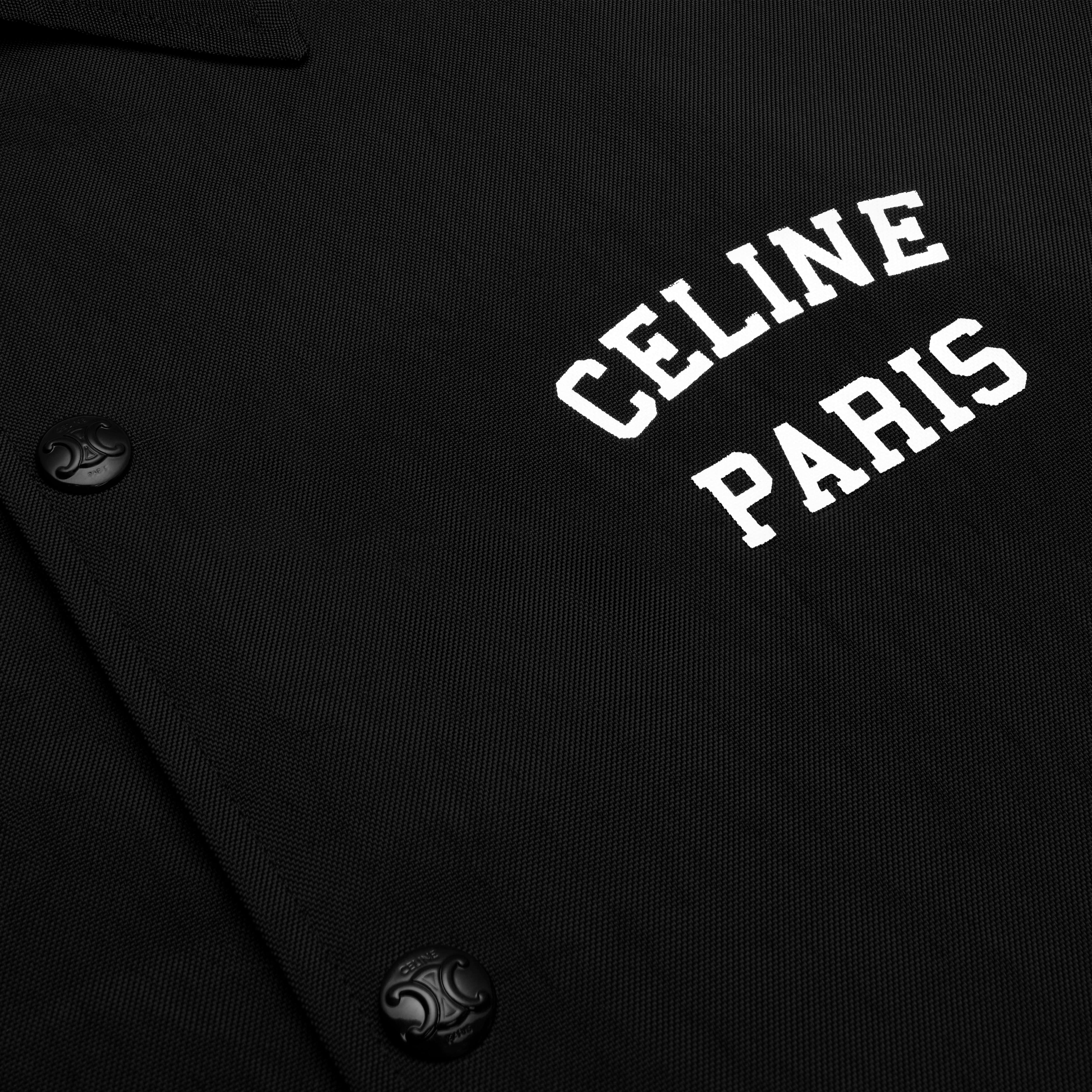 celine paris coach jacket in nylon twill - 4