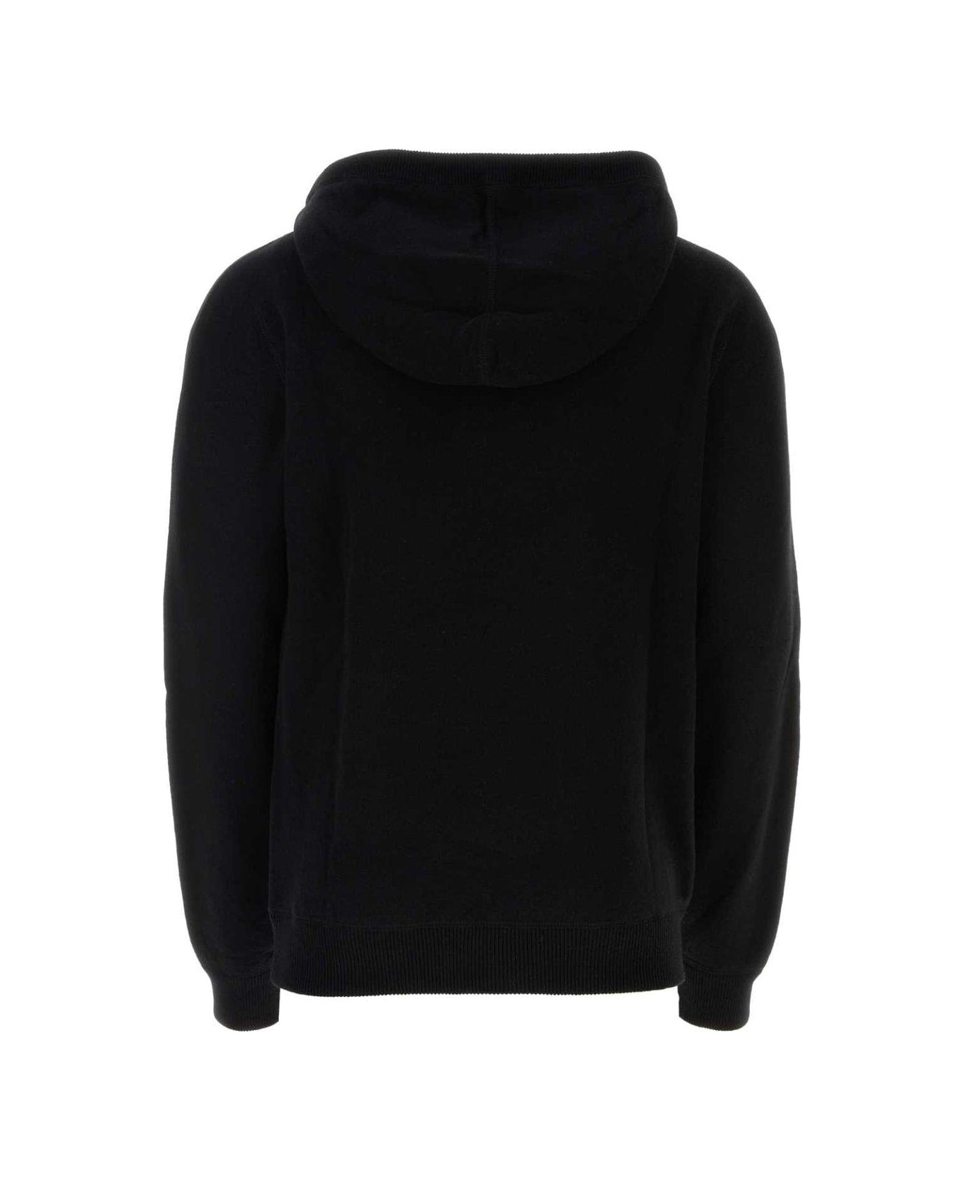 Knitted Drawstring Hoodie - 2
