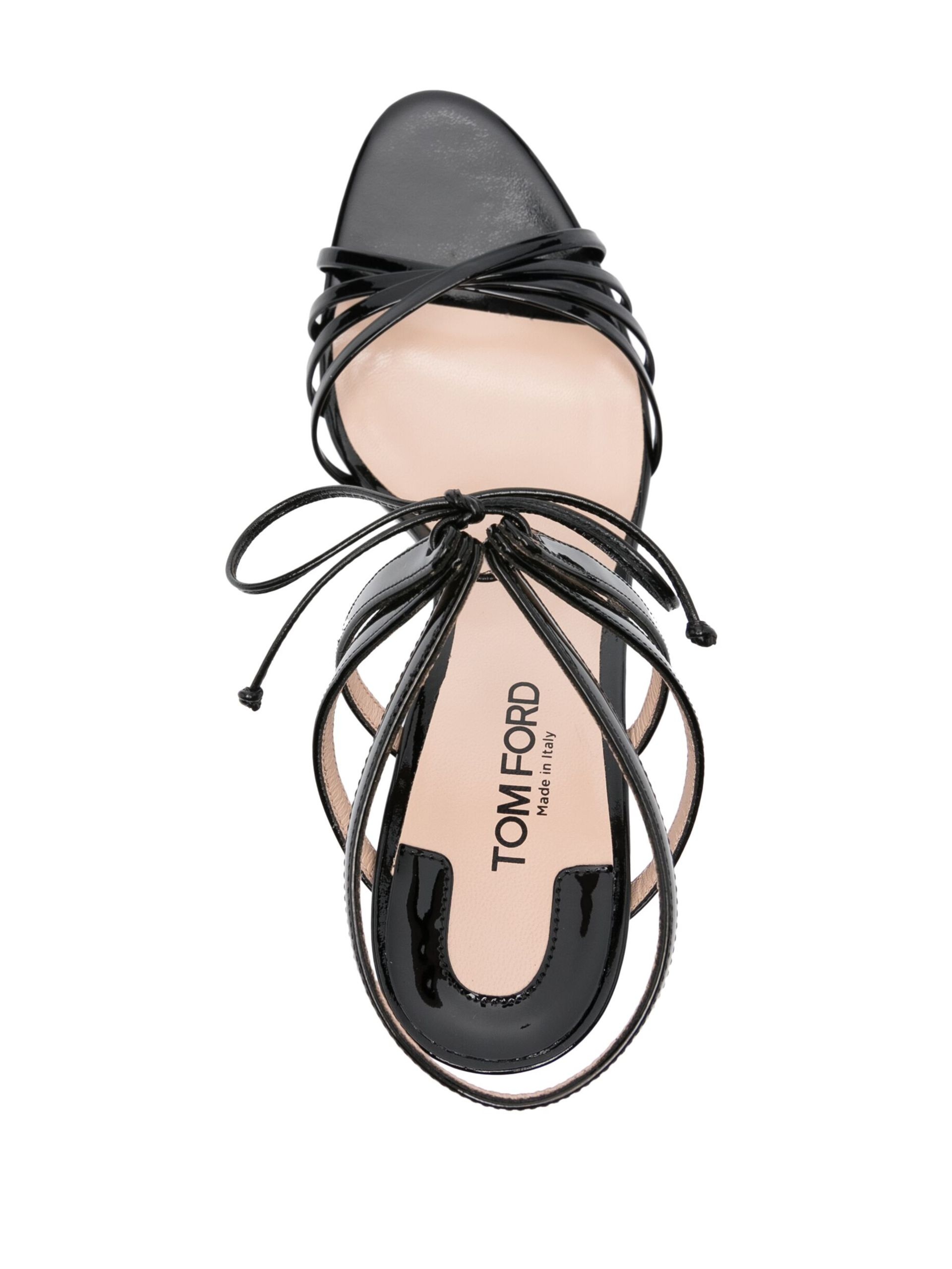 Black 85 Patent Leather Sandals - 4