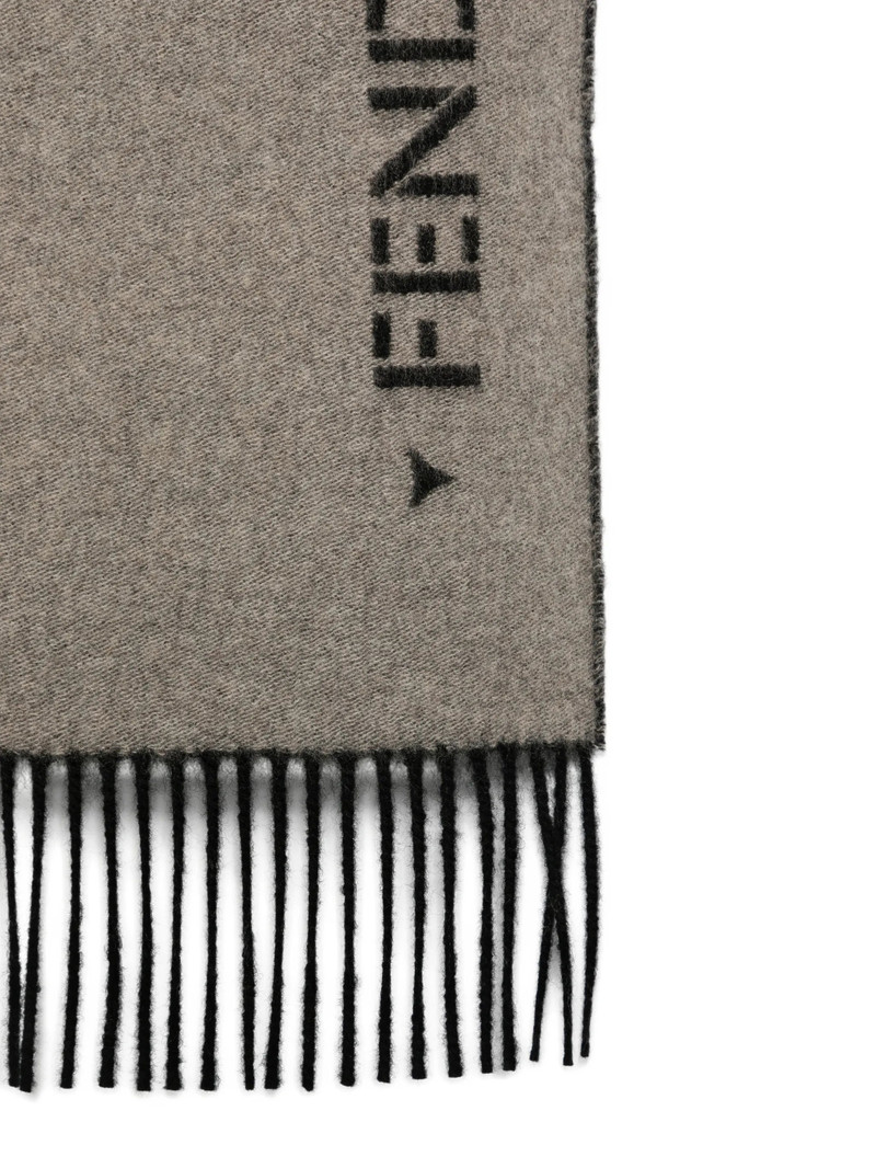Fendi Logo-print Fringed Scarf 3