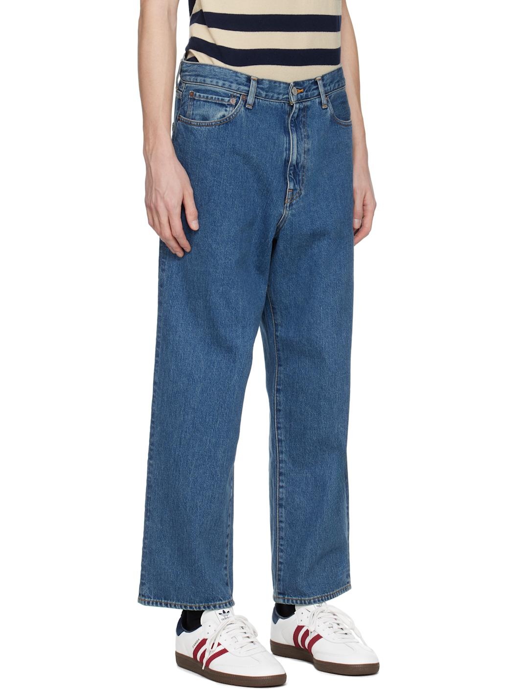 Blue Washed Jeans - 2