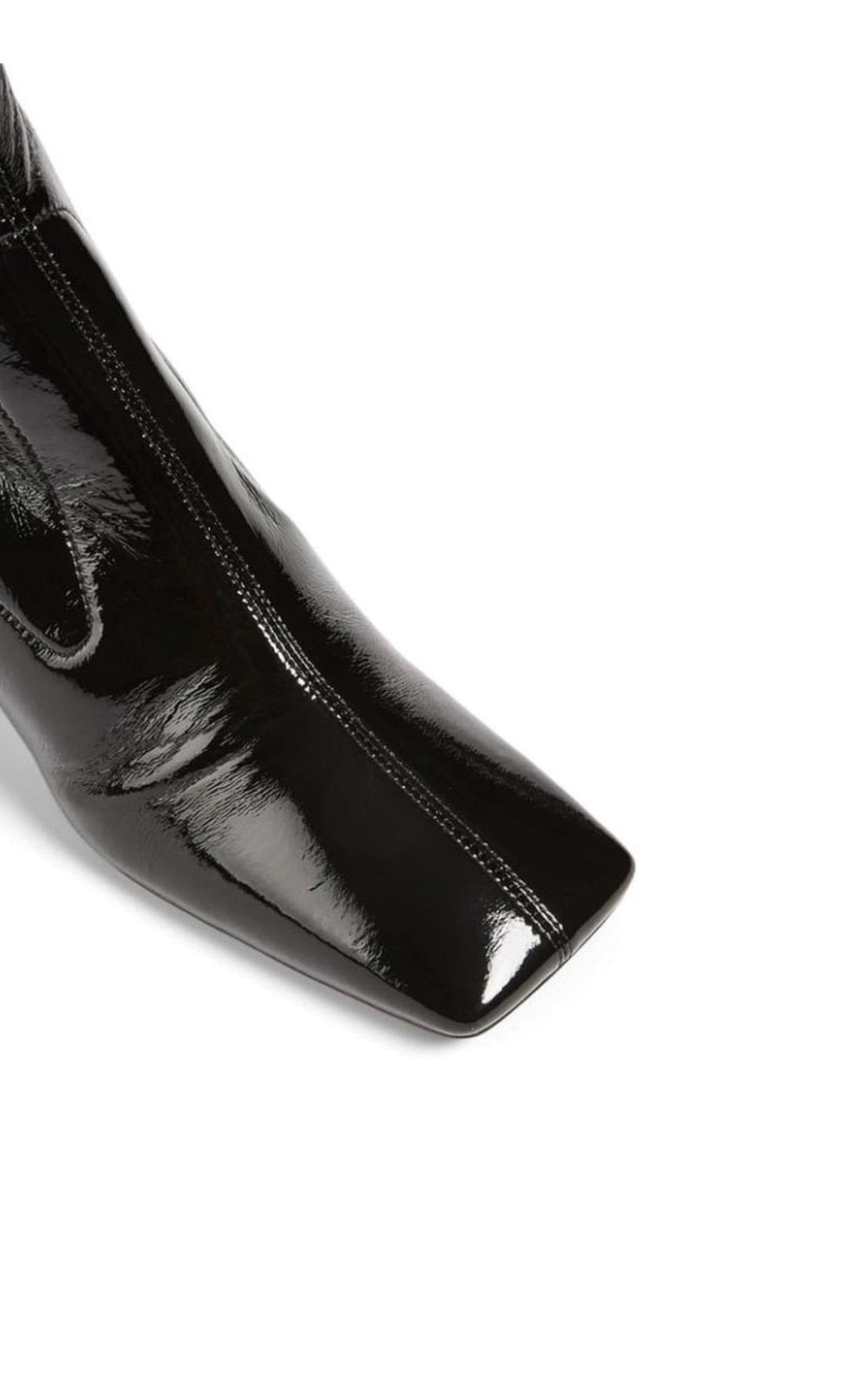 Тechnical Patent Leather Ankle Boots - 5