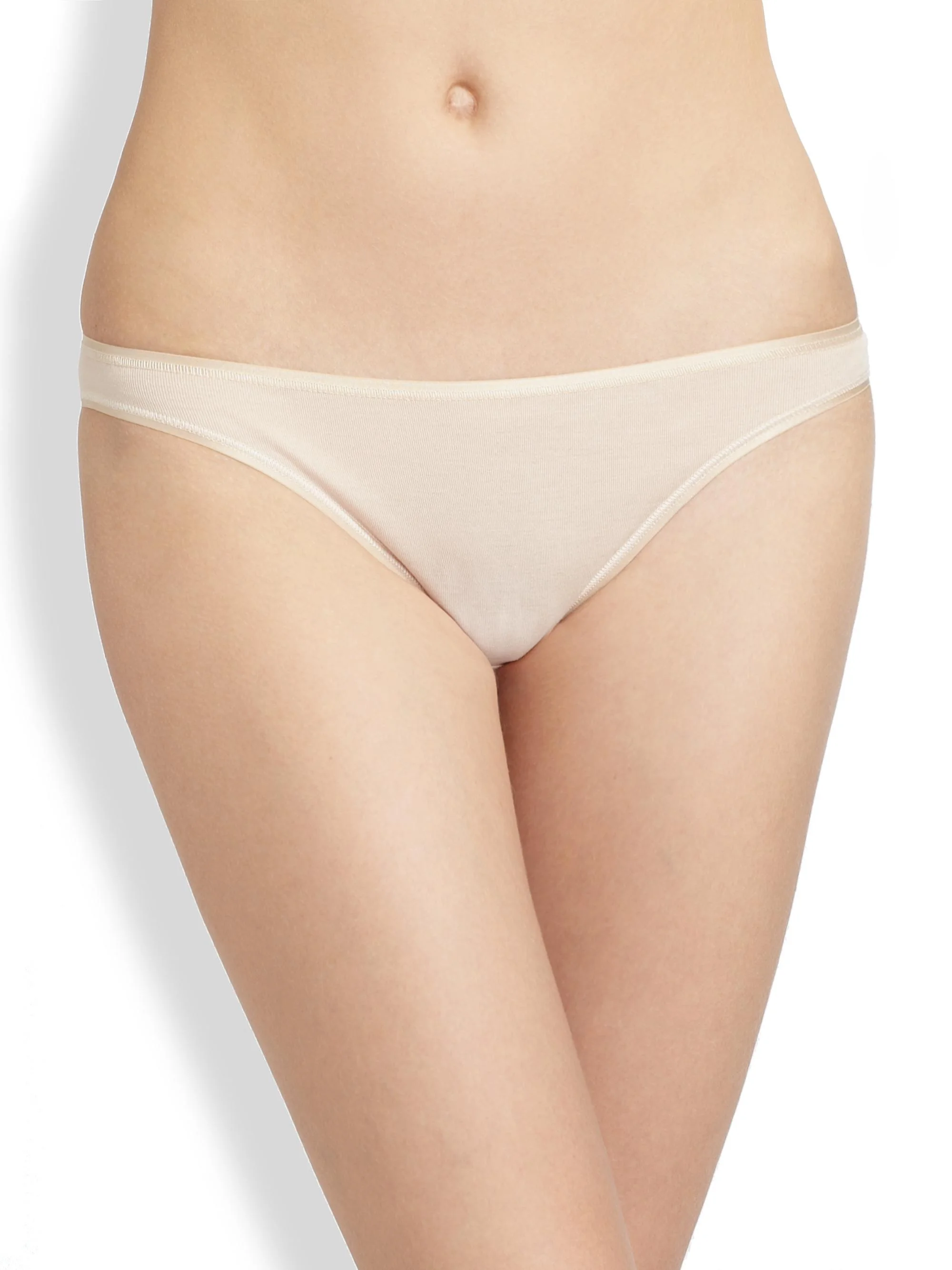 Women's Cotton Seamless High-Cut Brief - Skin - 1