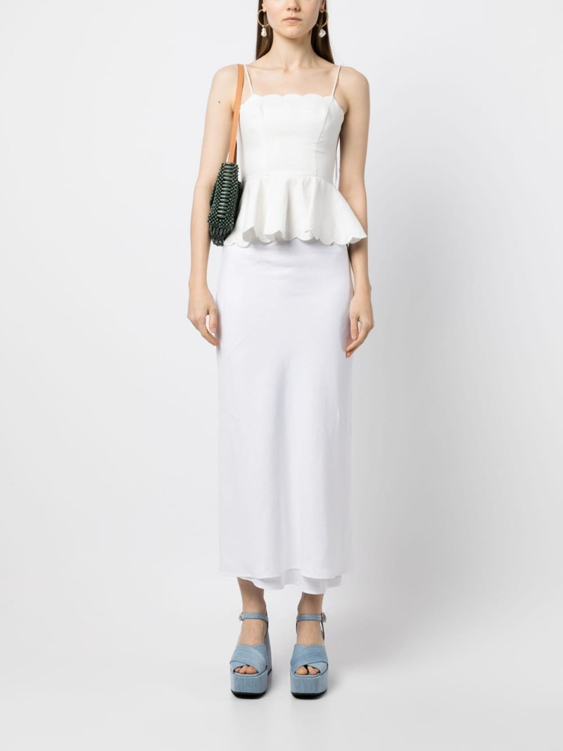 Reformation Layla linen skirt outlook