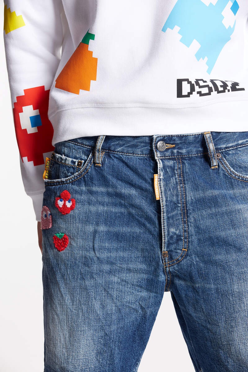 PAC-MAN MEDIUM WASH MARINE SHORTS - 3