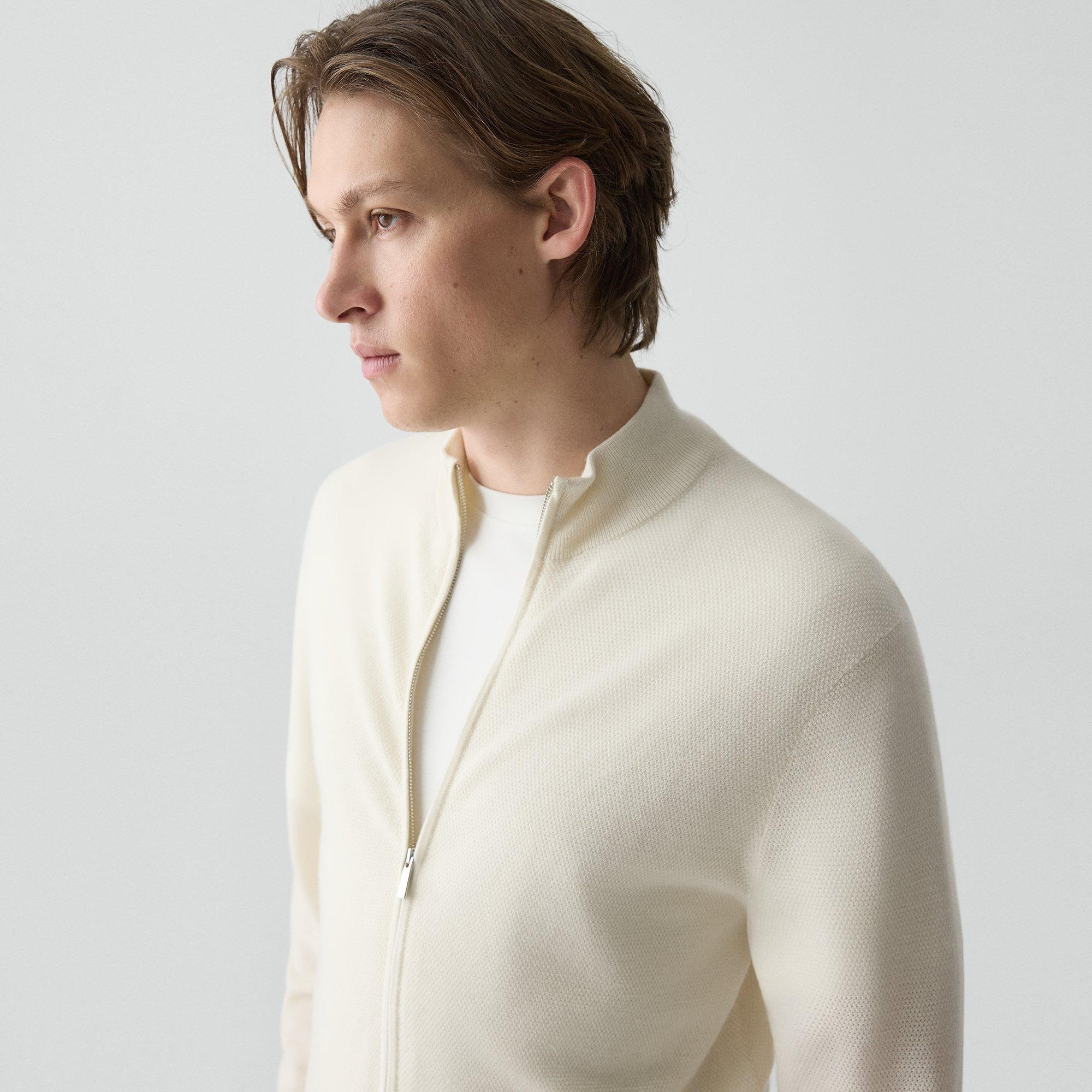 Full-Zip Cardigan in Cashmere - 5