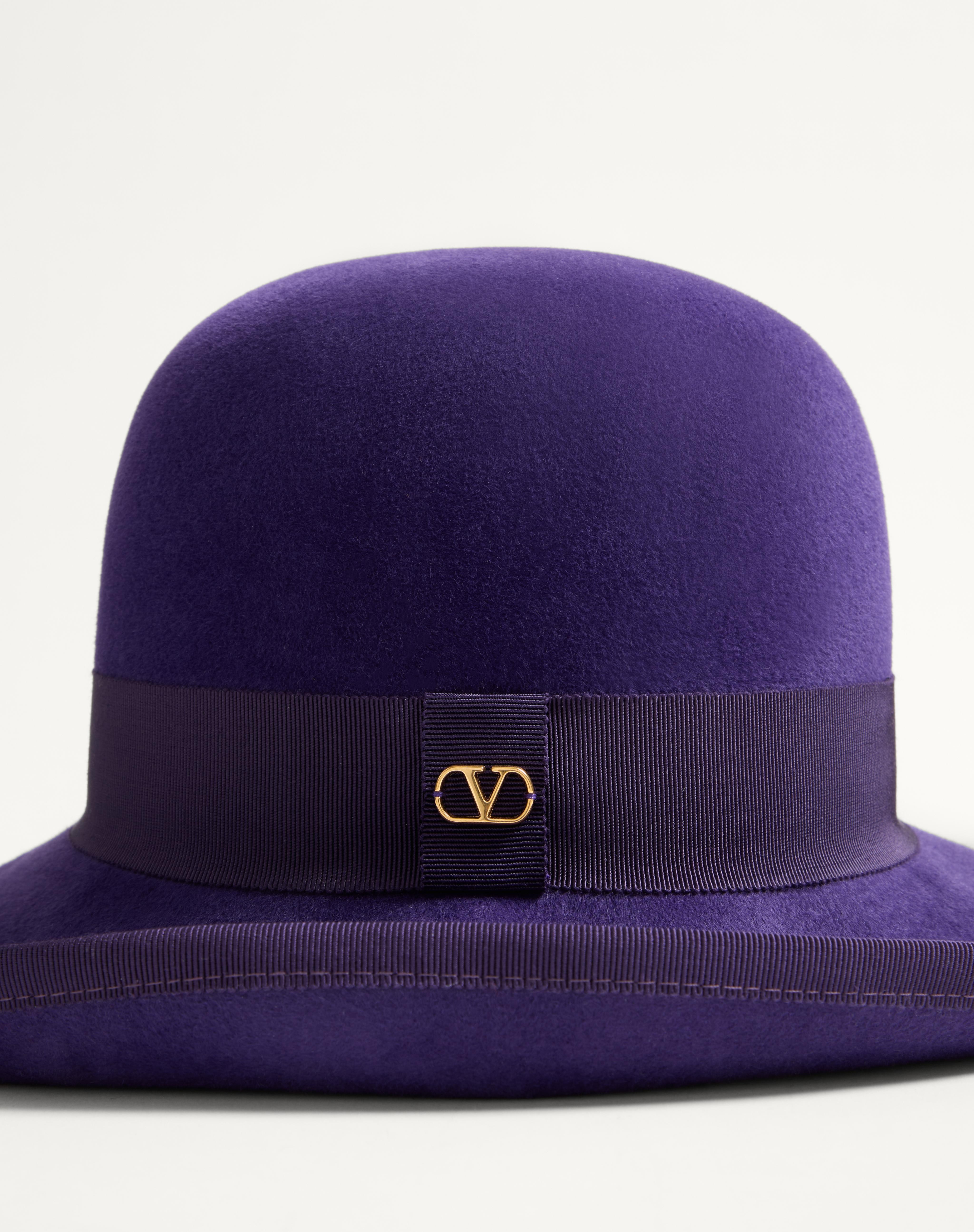 VLOGO SIGNATURE HAT IN LAPIN FABRIC - 5
