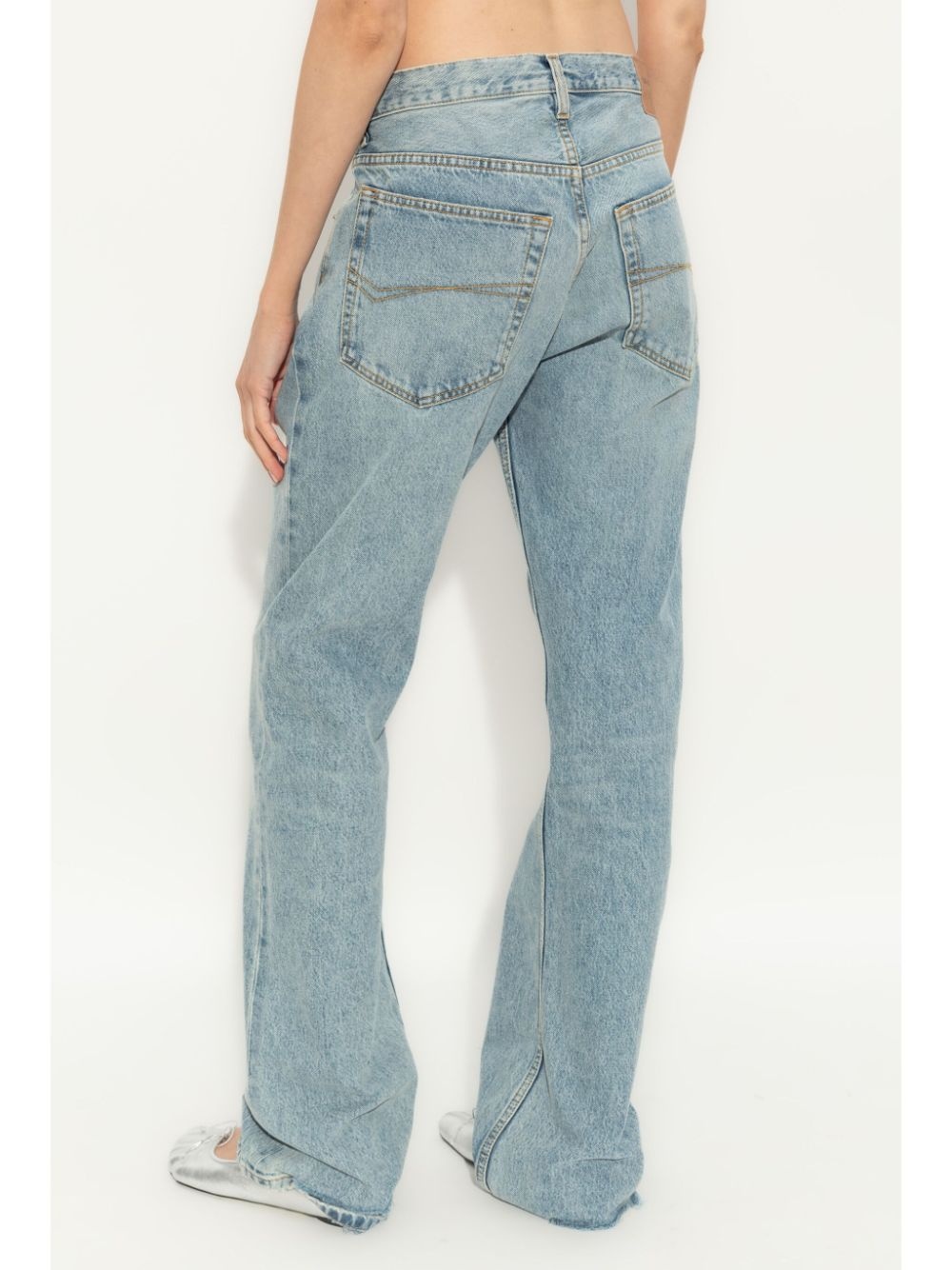 Low-waist denim jeans - 3