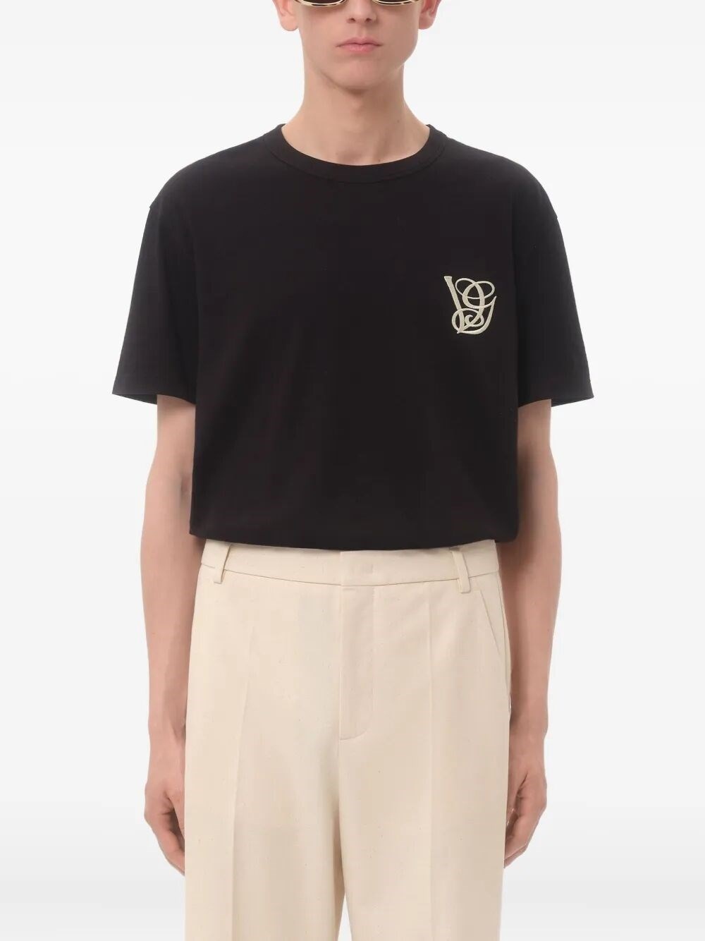 `VLTN` Print Regular T-Shirt - 4